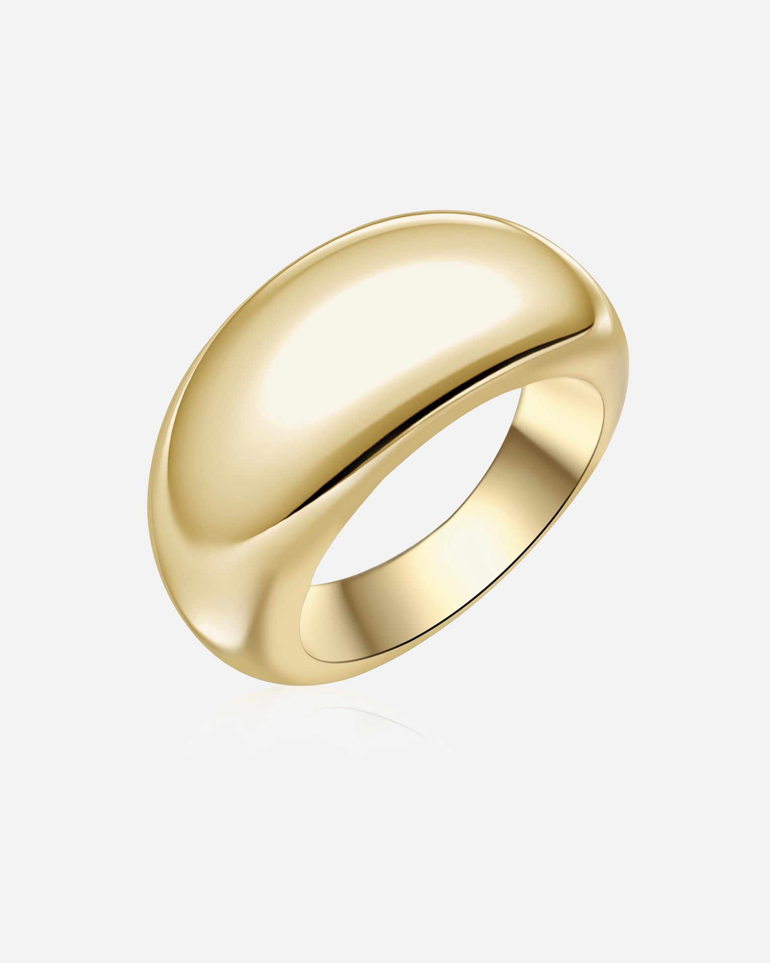 Ring für Weiblich Yokoamii Ring aus Messing in gelbgold 60