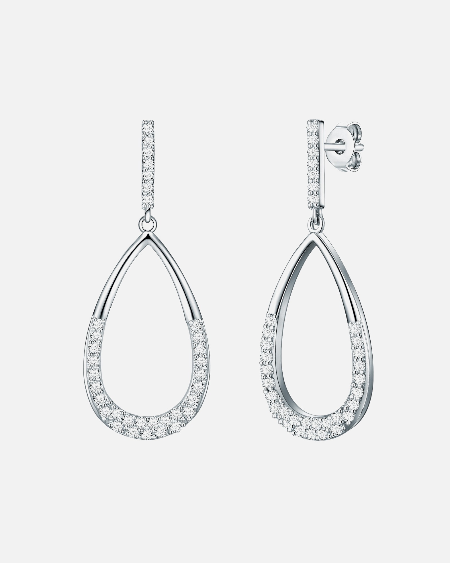 Ohrringe für Weiblich Rafaela Donata Ohrhänger Sterling Silber Zirkonia in Silber 1 Stück