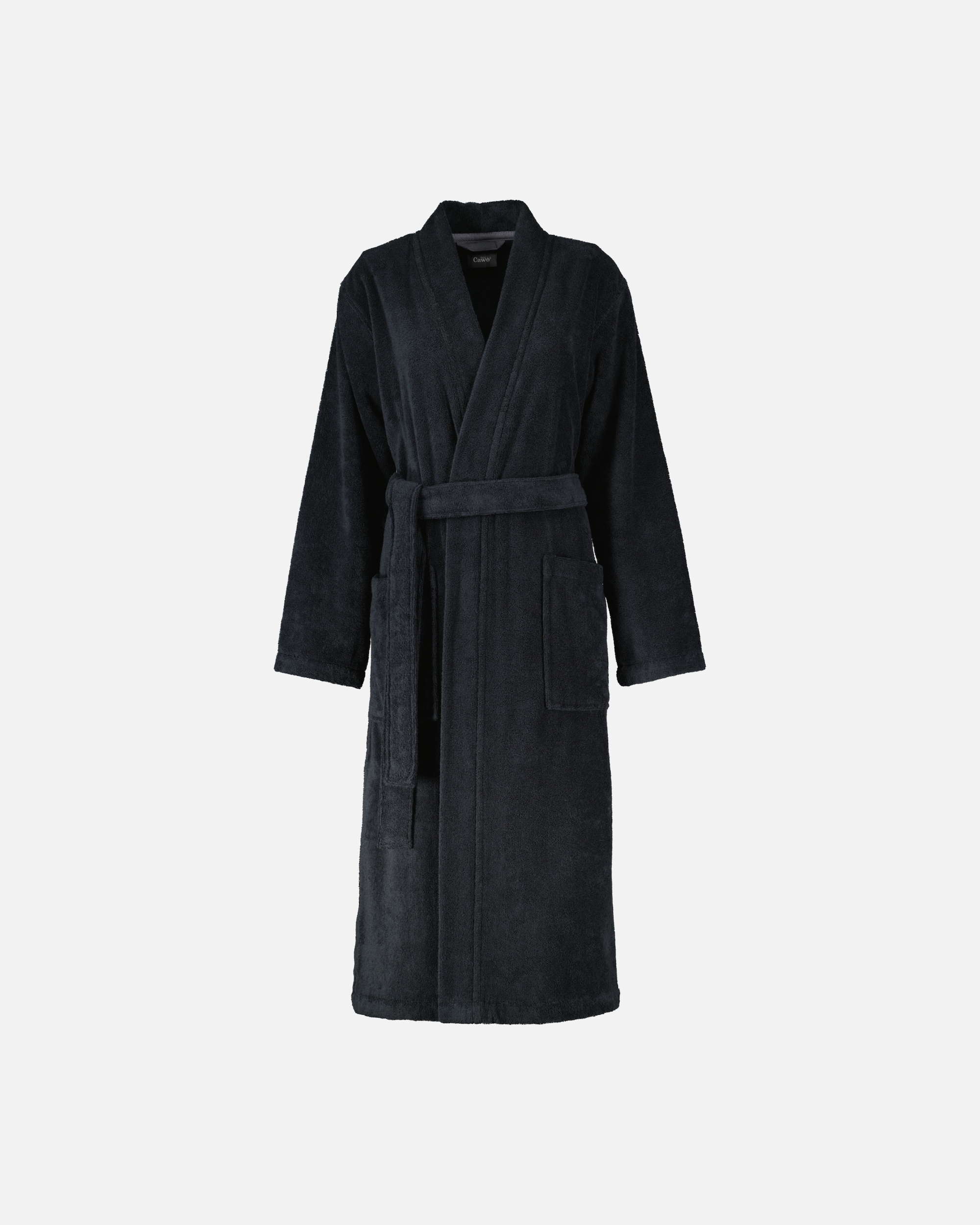 Bademantel für Weiblich Cawö Cawö Bademäntel Damen Kimono Luxury Basics Kimono 826 lava - 97 L