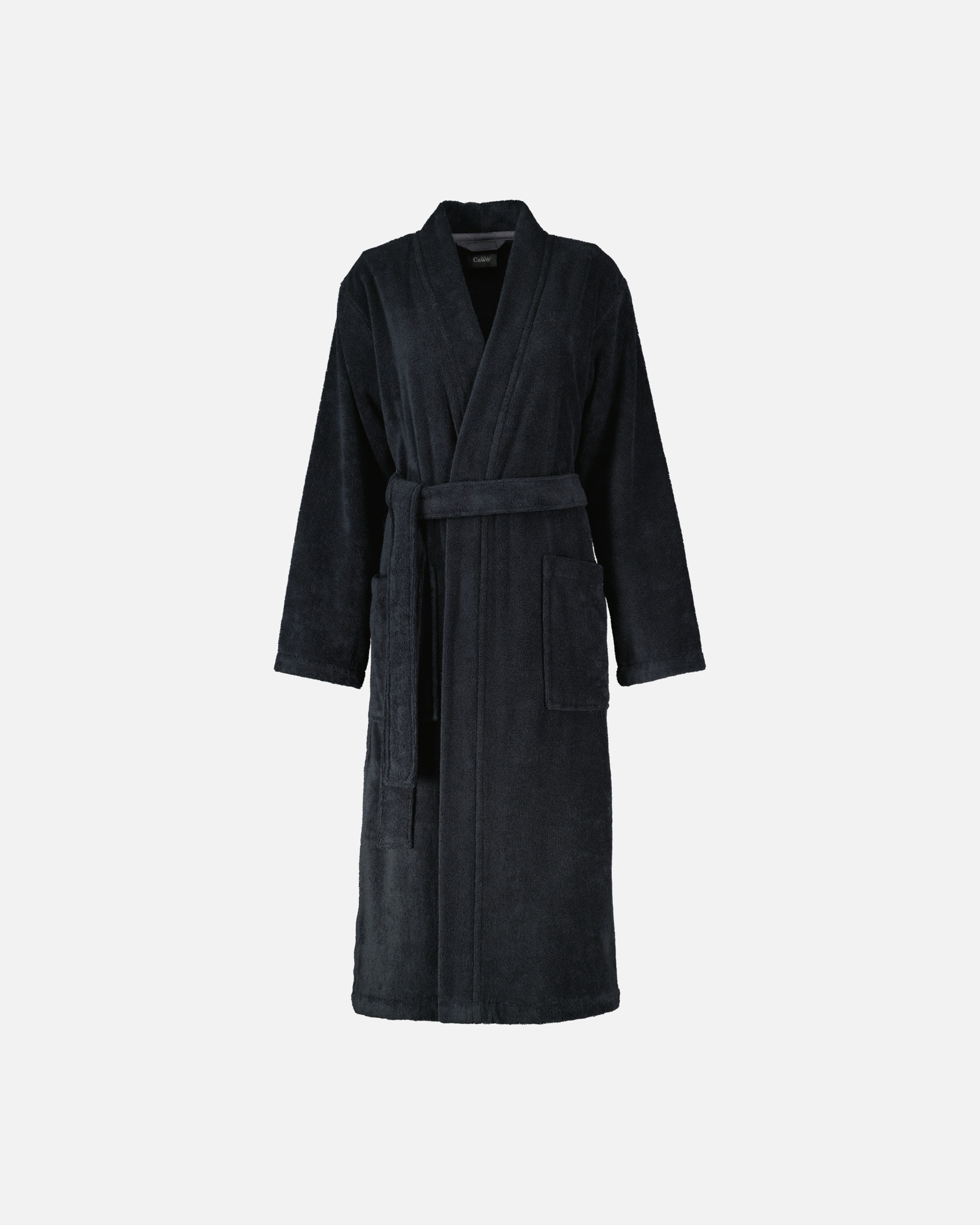 Bademantel für Weiblich Cawö Cawö Bademäntel Damen Kimono Luxury Basics Kimono 826 lava - 97 M