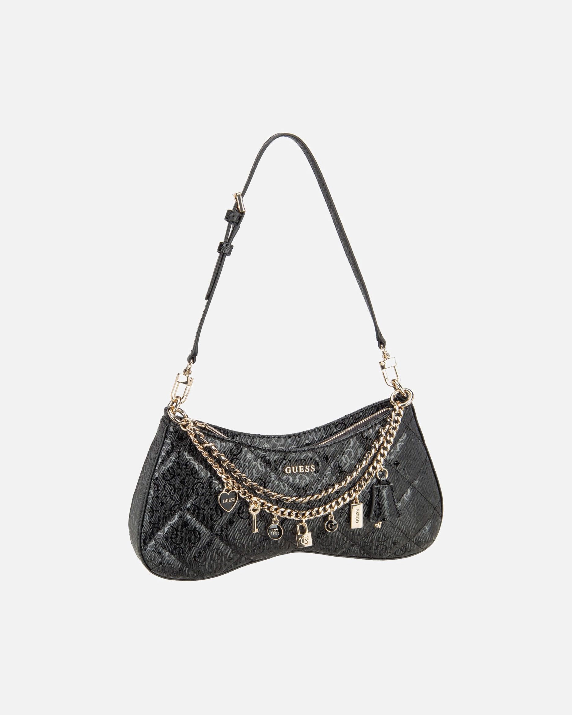 Handtasche für Weiblich GUESS Handtasche Libby Shoulder Black