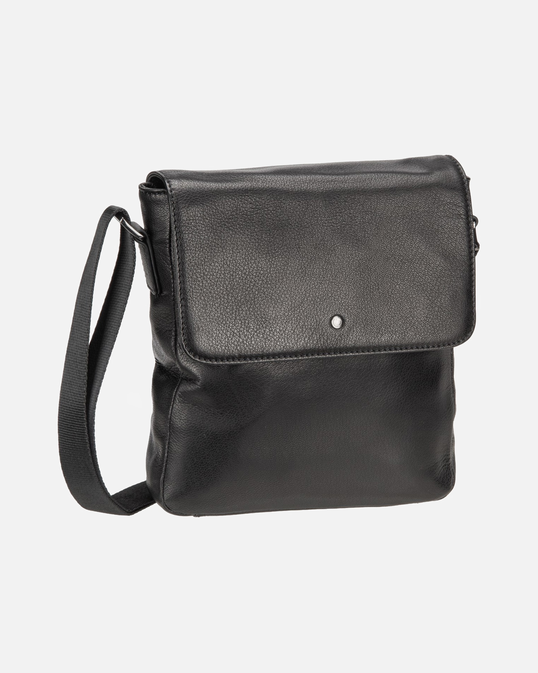 Handtasche für Männlich Bugatti Handtasche Black Magic Shoulder Bag With Flap Black - Shoulder Bag-Onesize schwarz