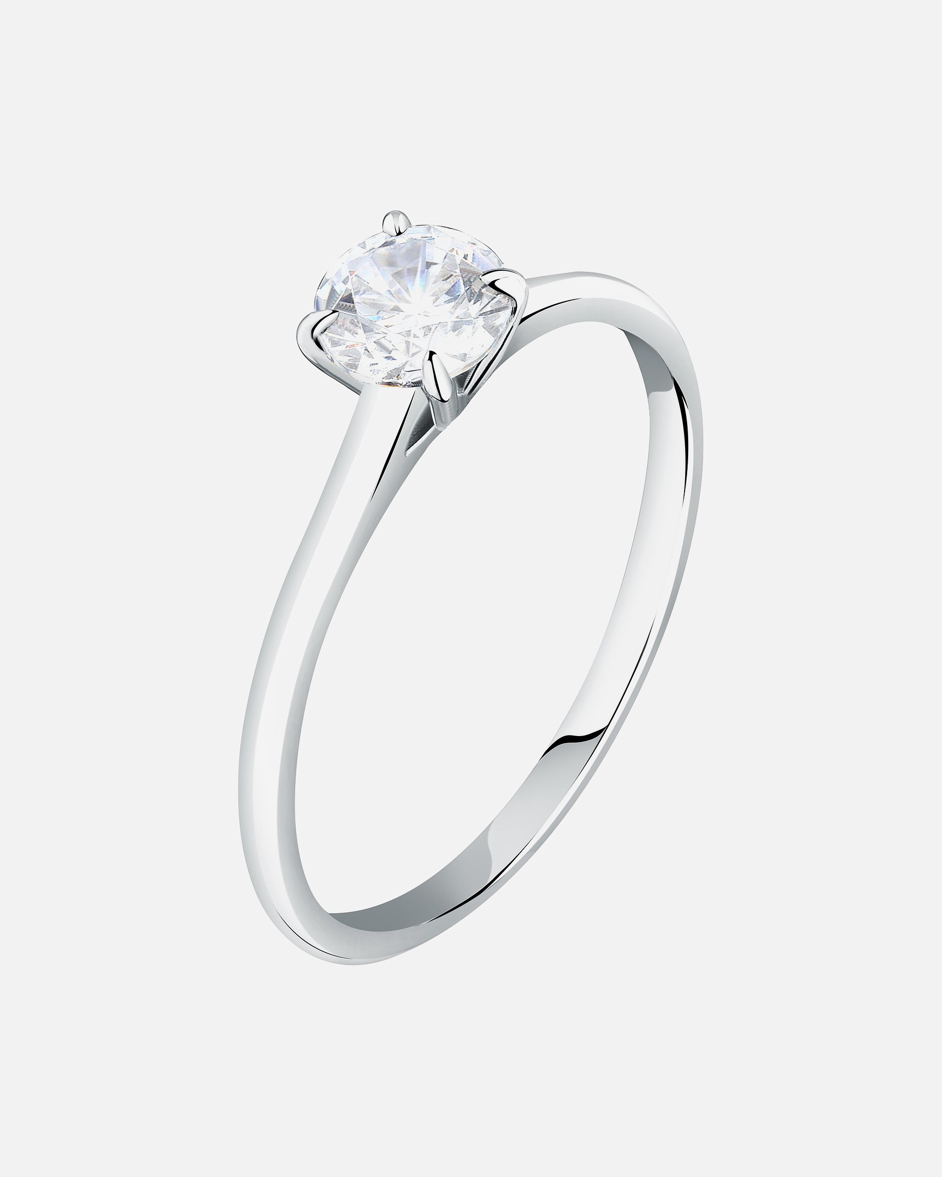 Ring für Weiblich Live Diamond Damenring 375er Weißgold, recycelt 54
