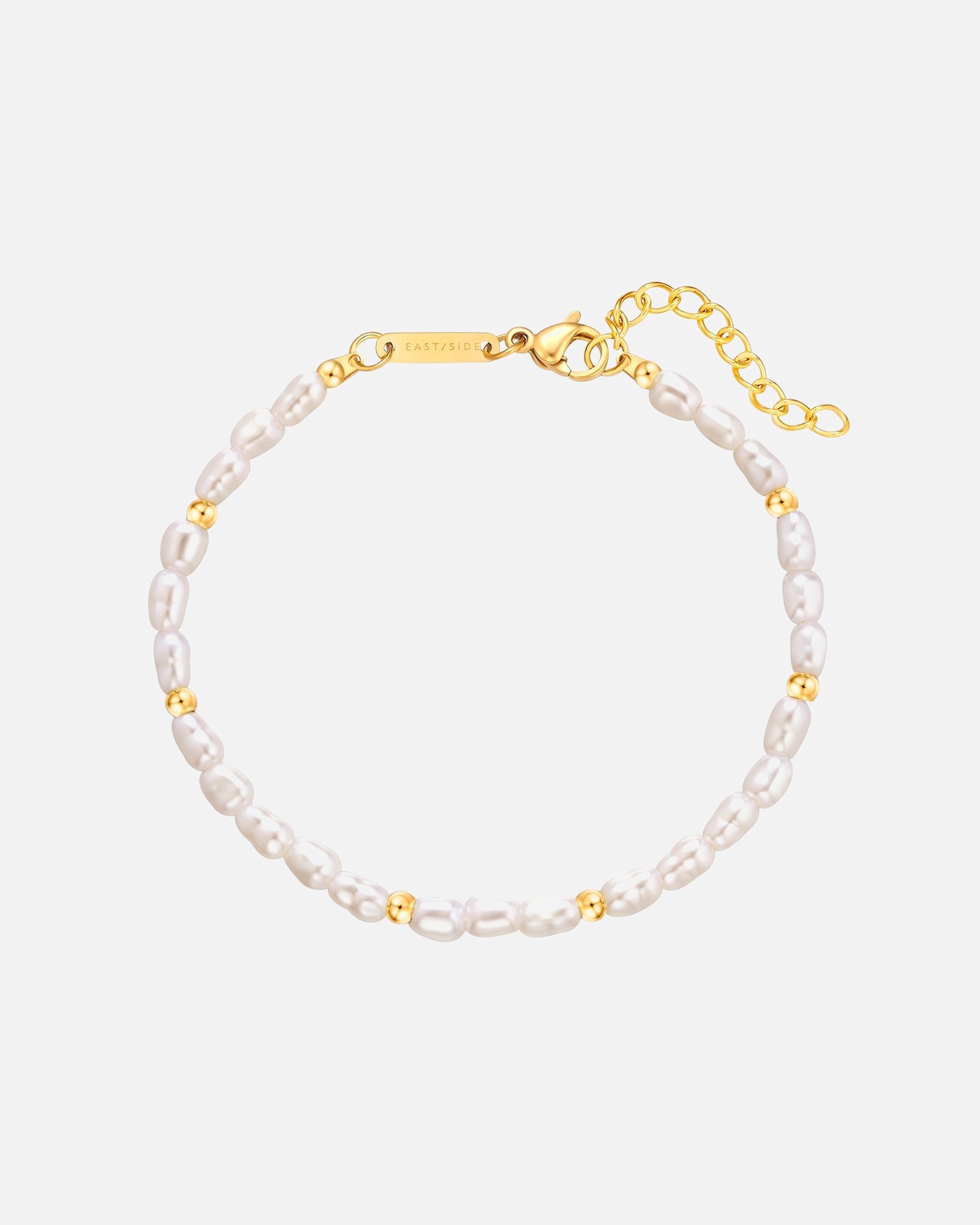 Armband für Weiblich EASTSIDE Armband aus Edelstahl in Gelbgold mit Perle (synth.) 1 Stück