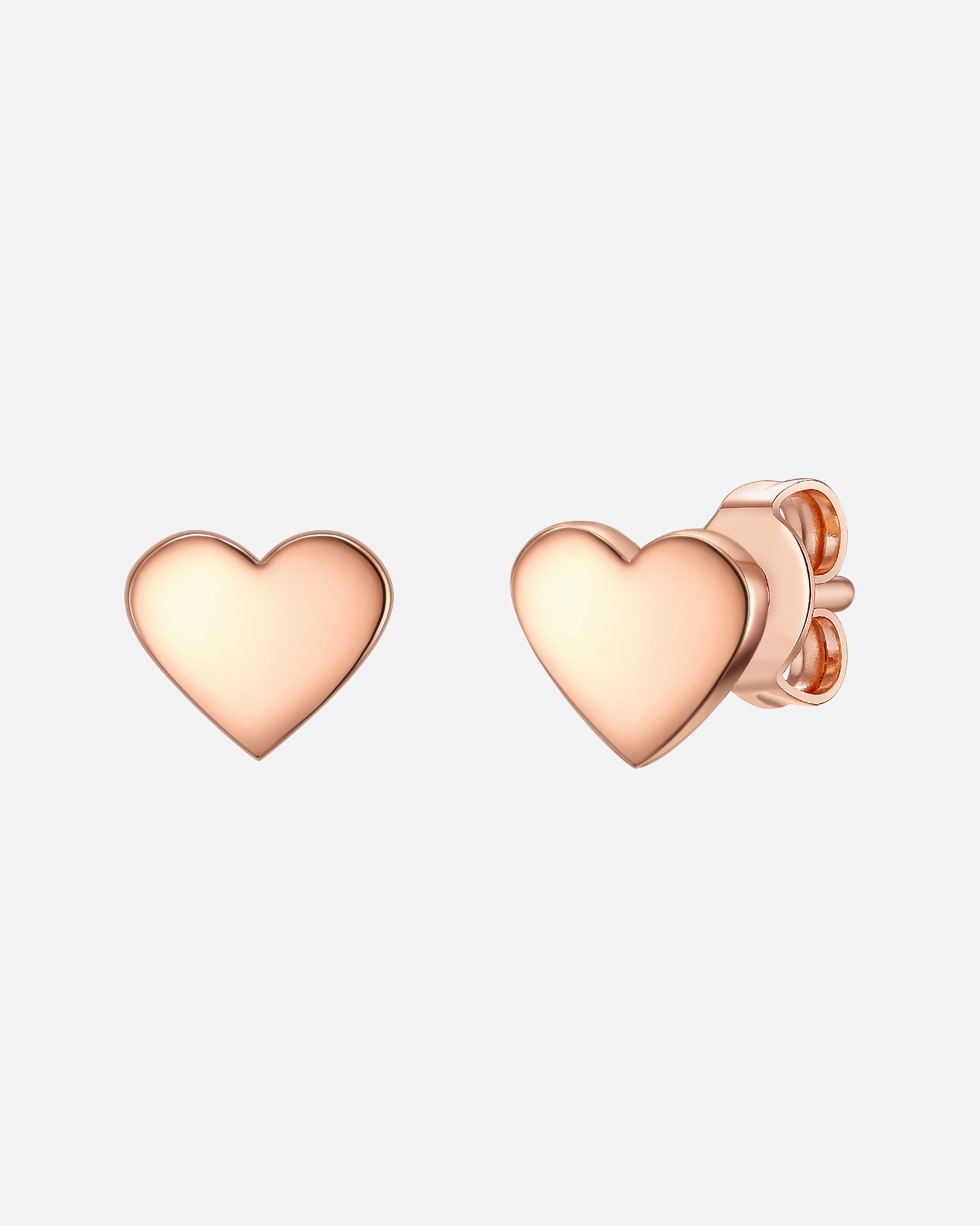 Ohrringe für Weiblich EASTSIDE Ohrstecker Herz Edelstahl in Roségold 1 Stück