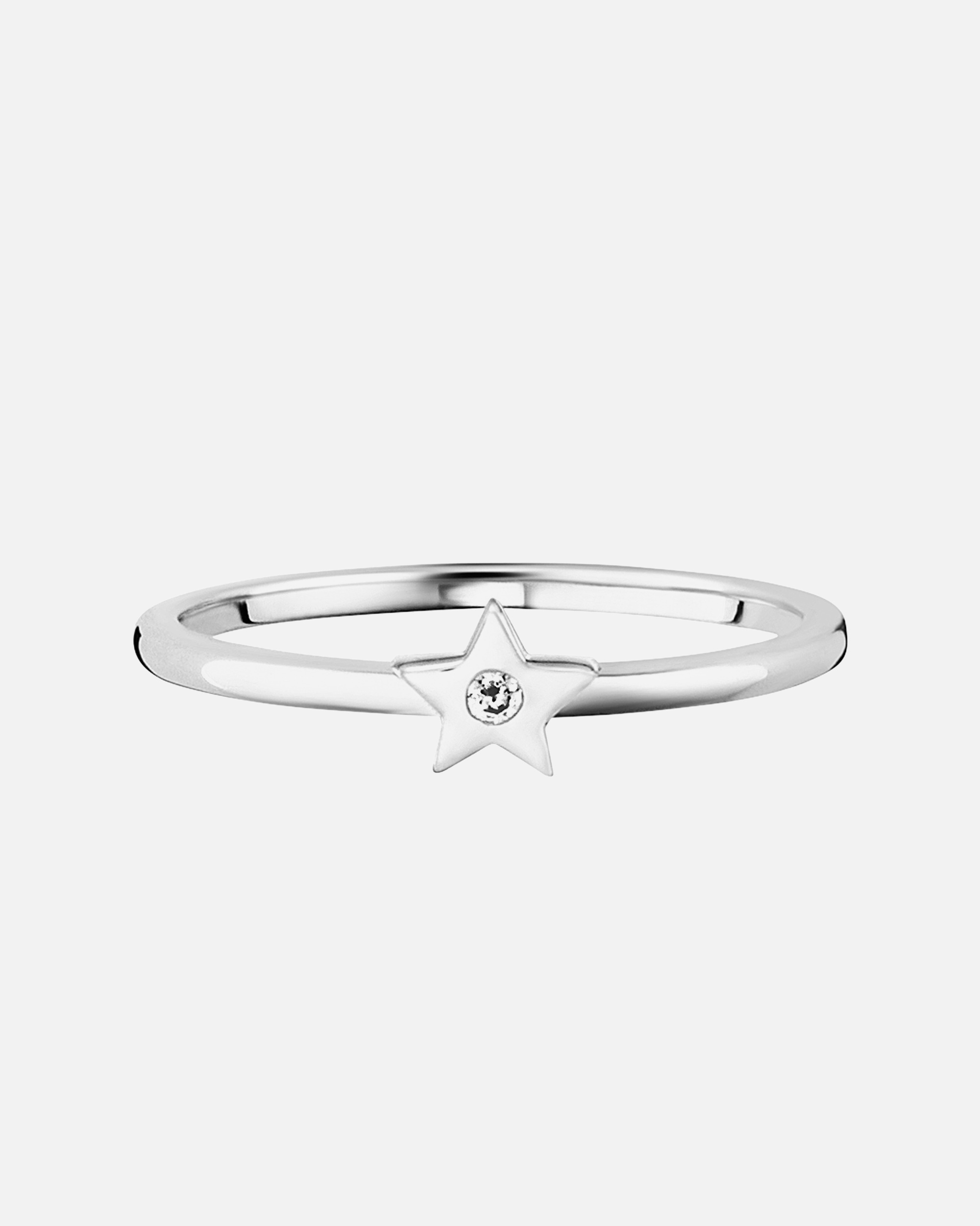 Ring für Weiblich caï Ring 925/- Sterling Silber Zirkonia weiß 054 (17,2)
