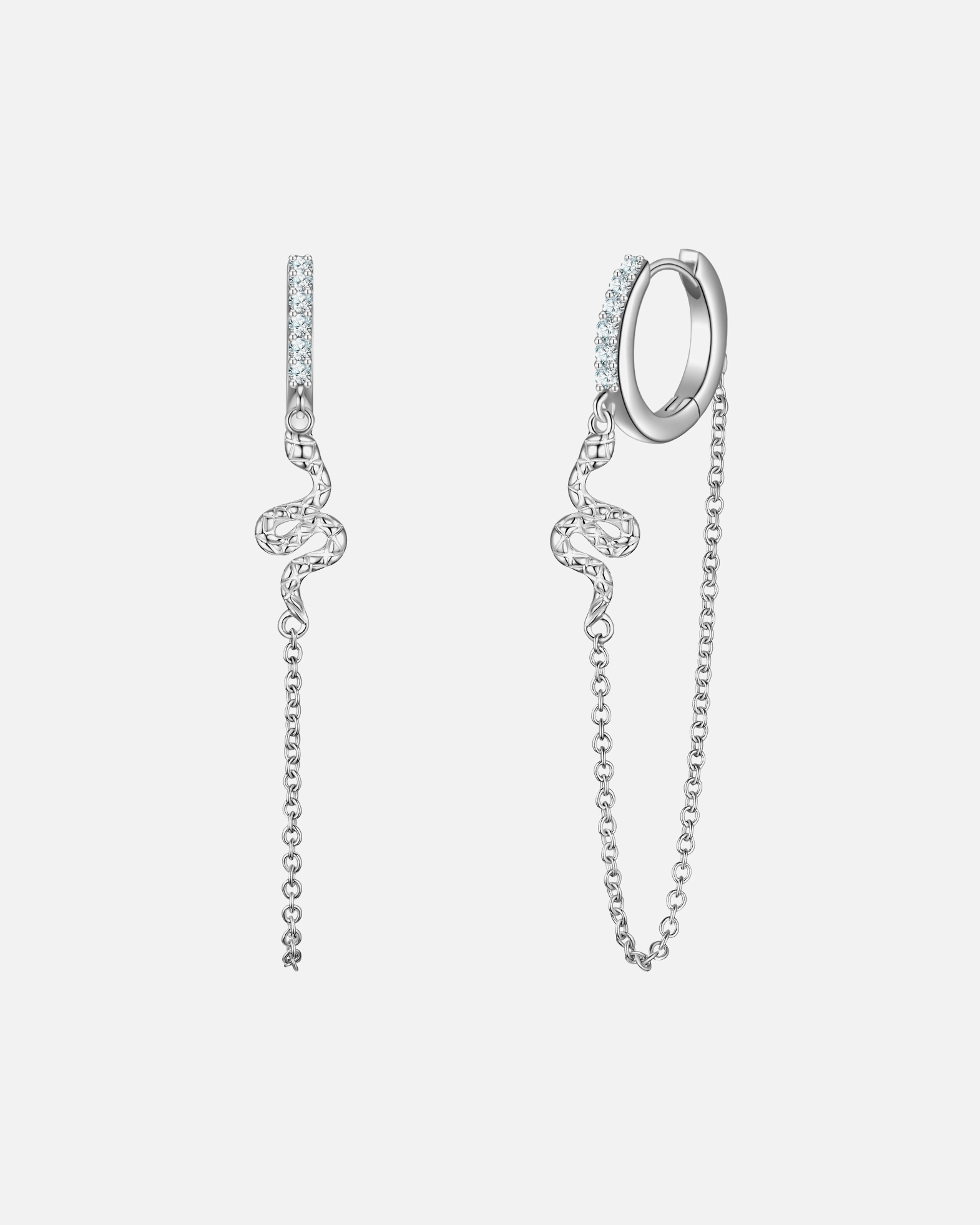 Creolen für Weiblich Glanzstücke München Creolen aus Sterling Silber in silber mit Zirkonia 42,1 mm