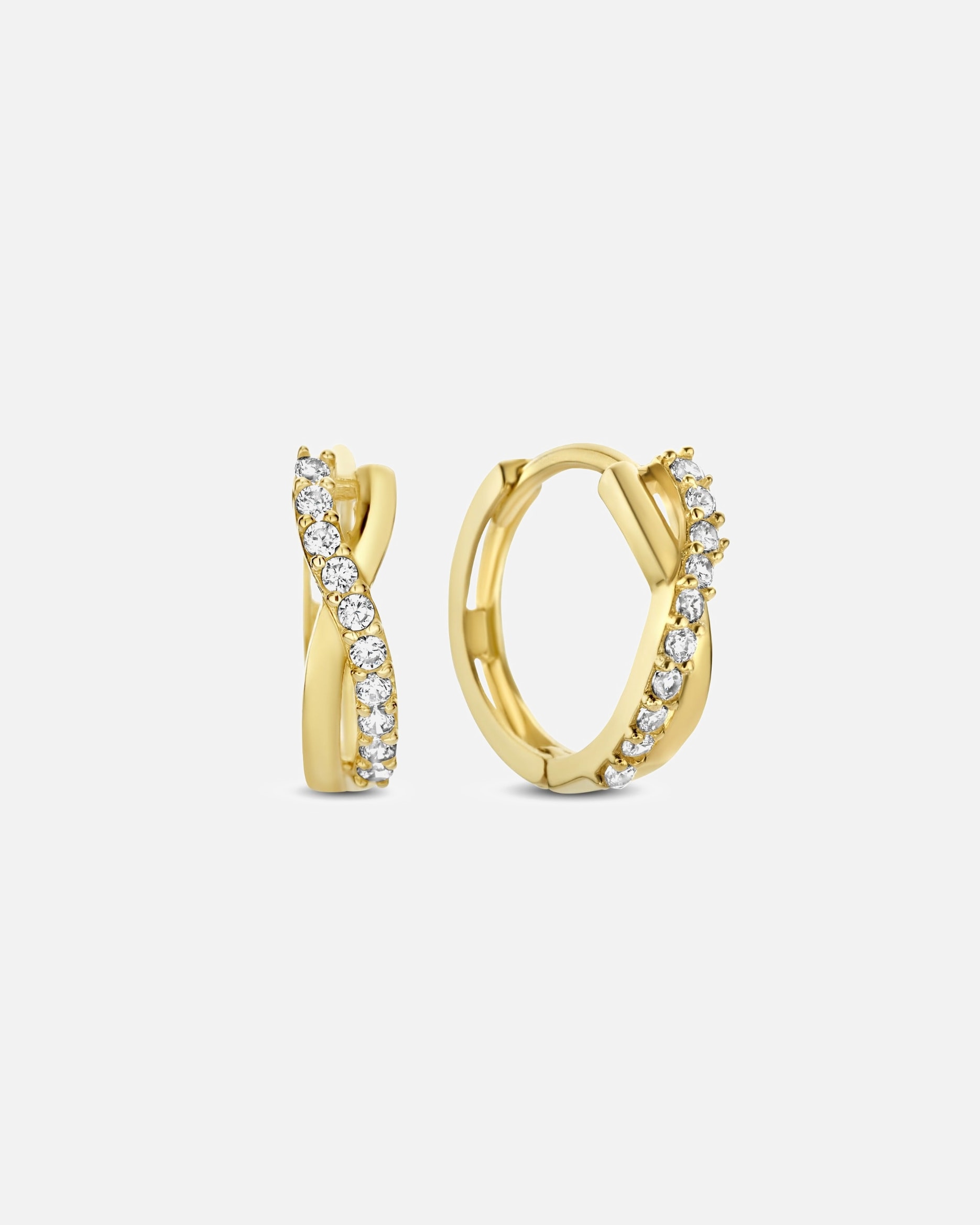 Ohrringe für Weiblich Isabel Bernard Isabel Bernard Rivoli Esmée 14 Karat | Gold Reif-Ohrringe IB360138 14 Karat Gold