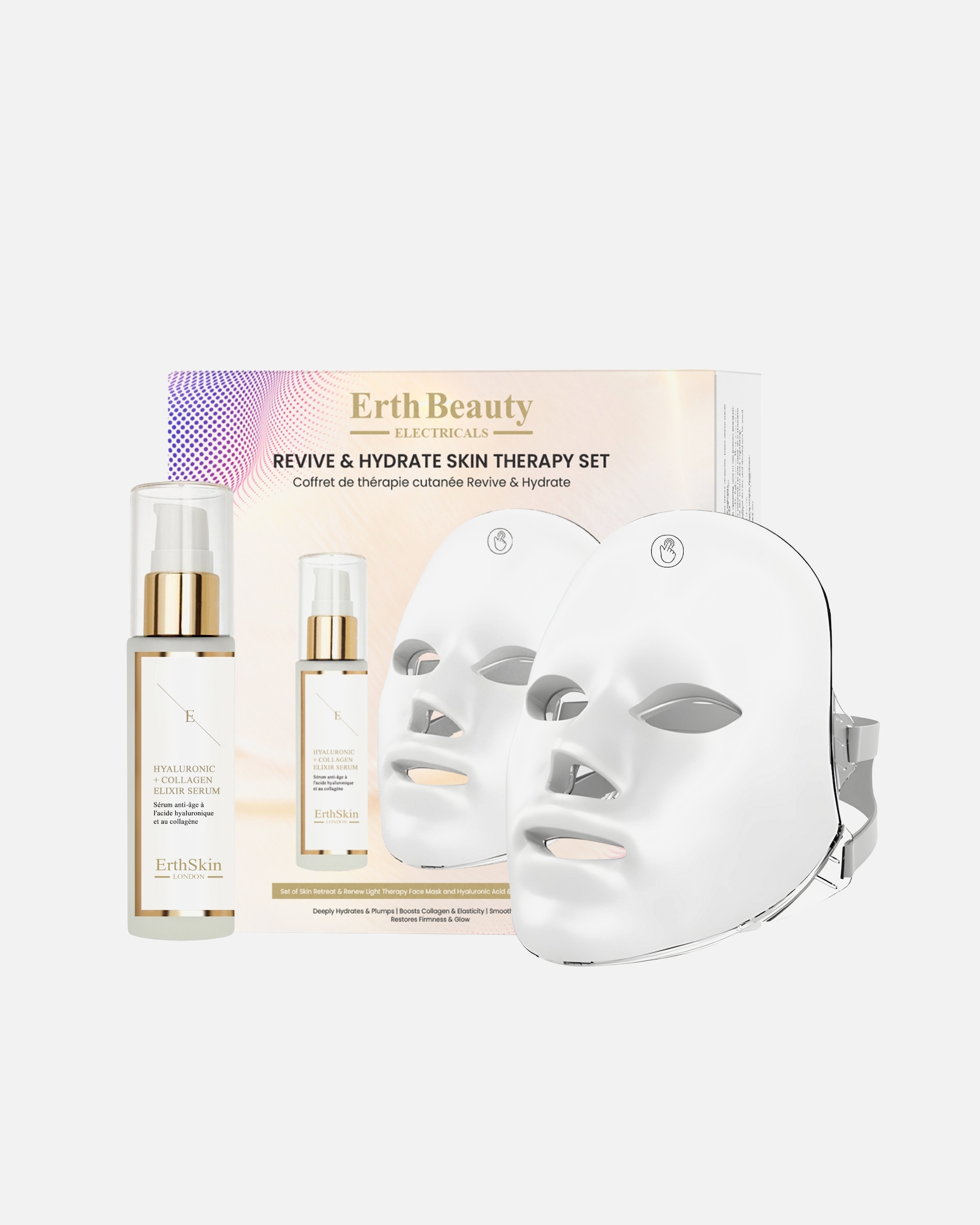 Elektrisches Gesichtsmassagegerät für Weiblich ErthSkin London Revive & Hydrate Hautpflege-Set 1 Stück