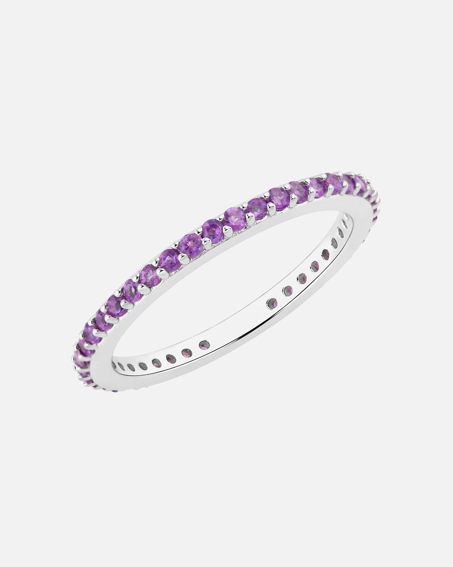 Ring für Weiblich Rafaela Donata Ring aus Sterling Silber in Silber mit Amethyst 52