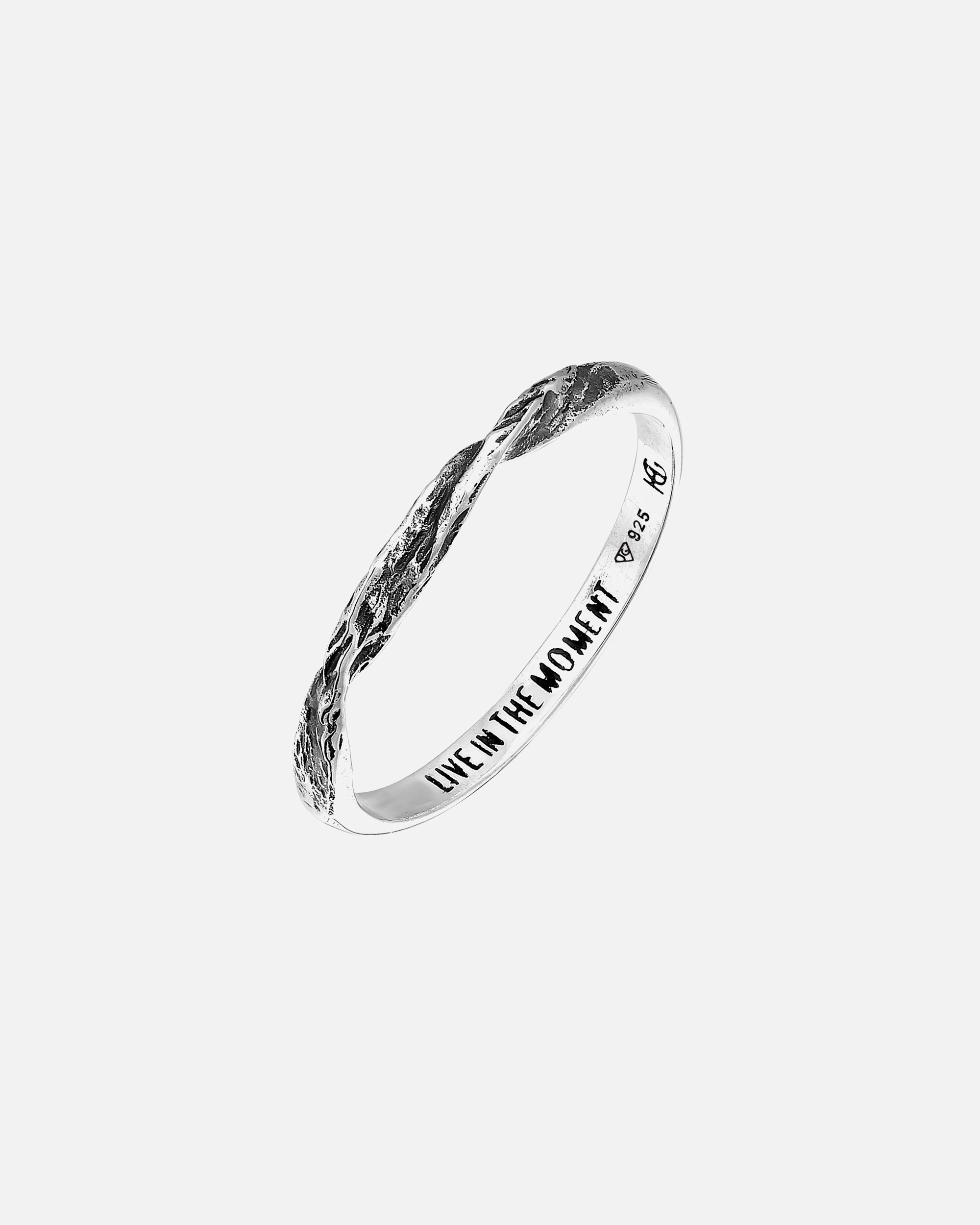 Ring für Weiblich Haze & Glory Default Brand Line Bandring gedreht - Moment 925 Silber 54