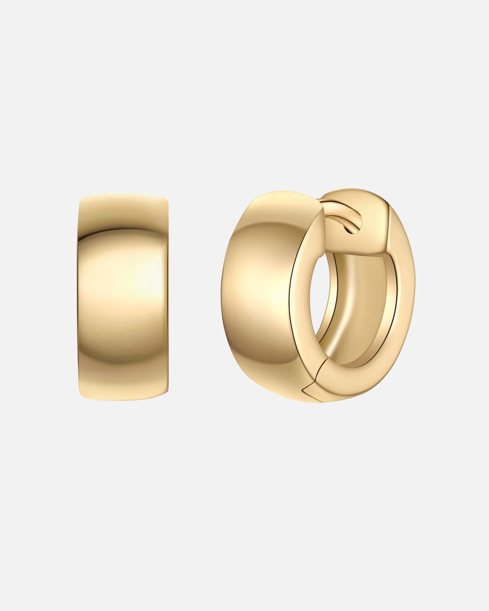 Creolen für Weiblich Glanzstücke München Creolen aus Sterling Silber in gelbgold 11,4 mm
