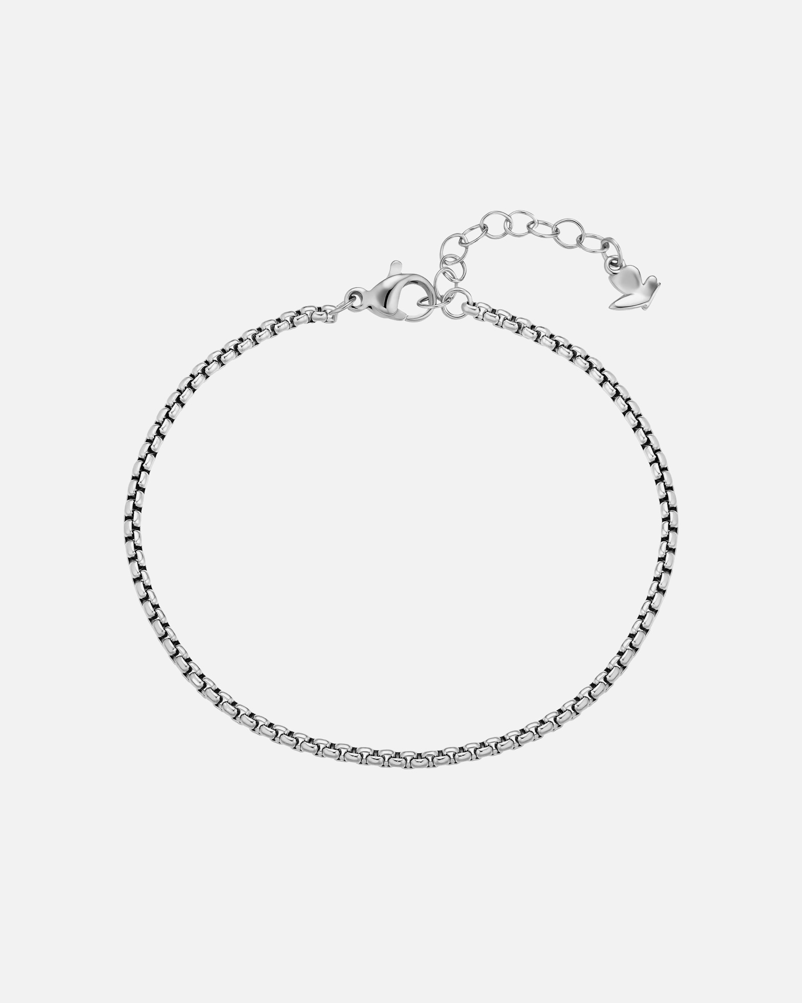 Armband für Weiblich Armband aus Edelstahl in Silber 17,0 cm Basislänge + 3,0 cm Verlängerung