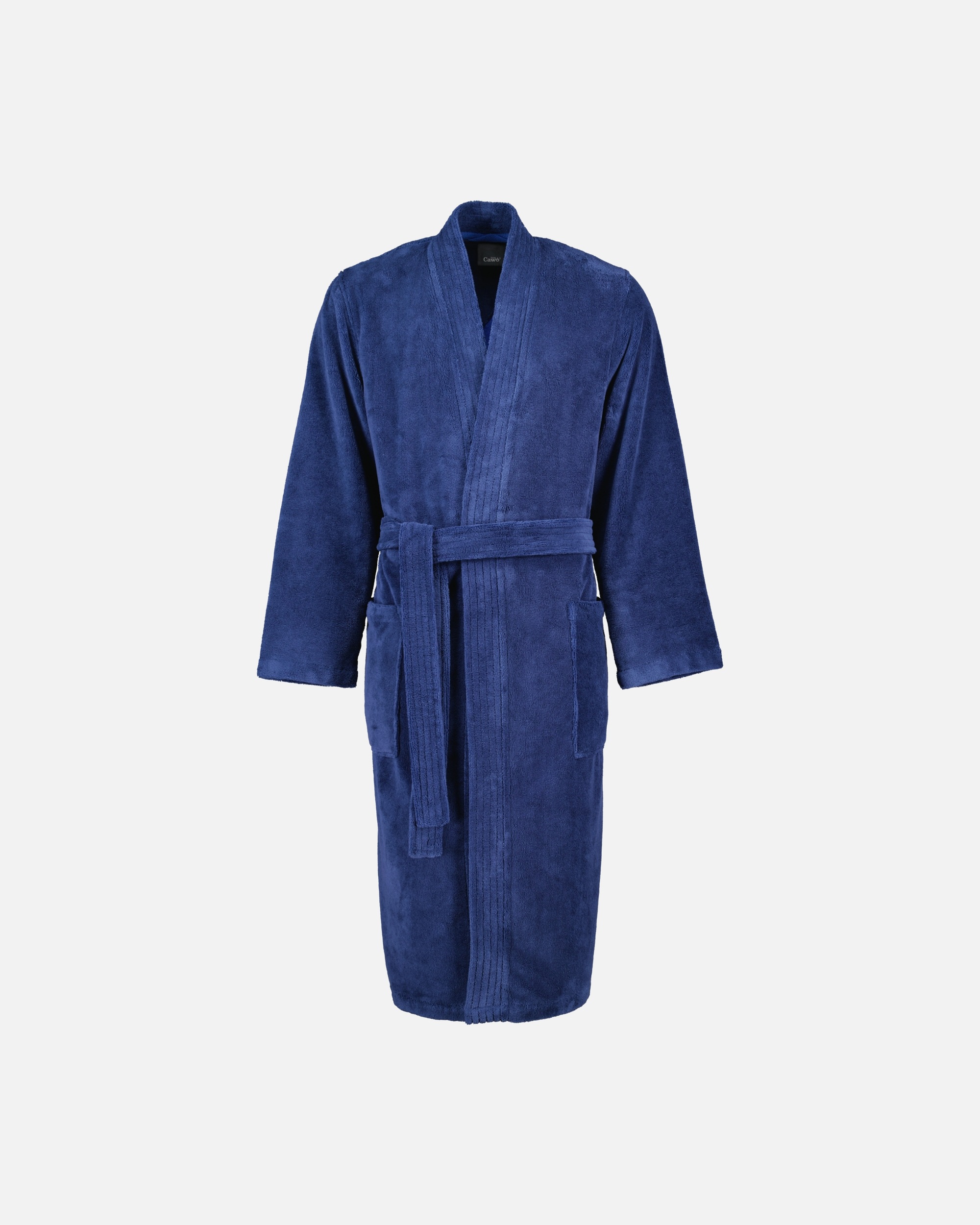 Bademantel für Männlich Cawö Bademäntel Herren Kimono 800 nachtblau - 11 M