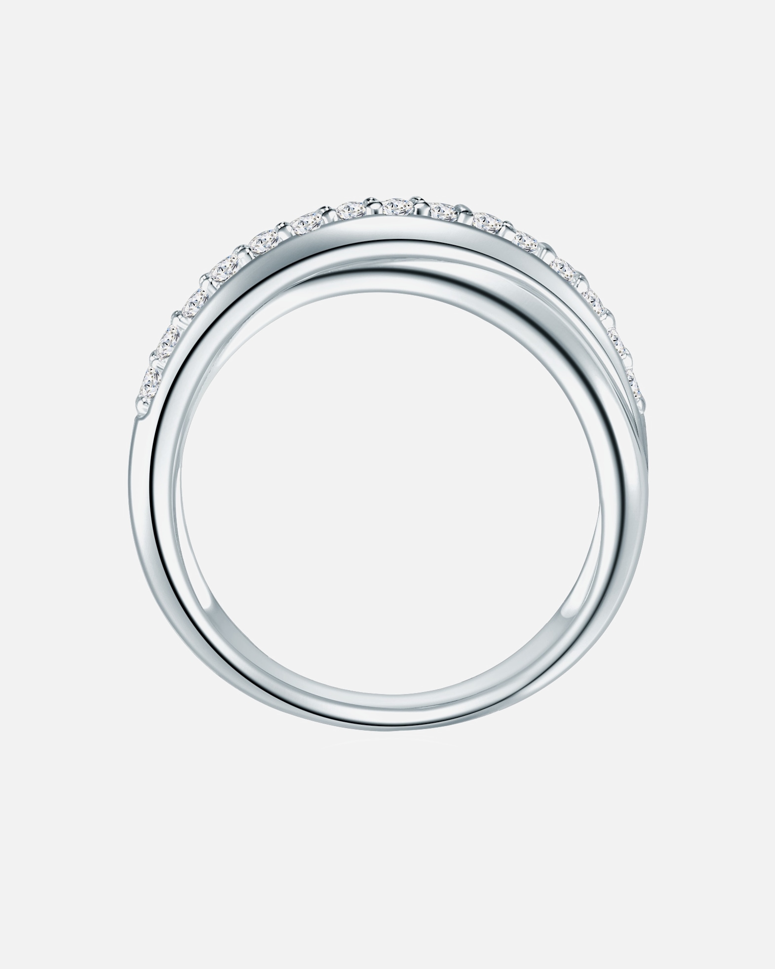 Ring für Weiblich Rafaela Donata Ring Sterling Silber Zirkonia in Silber 56