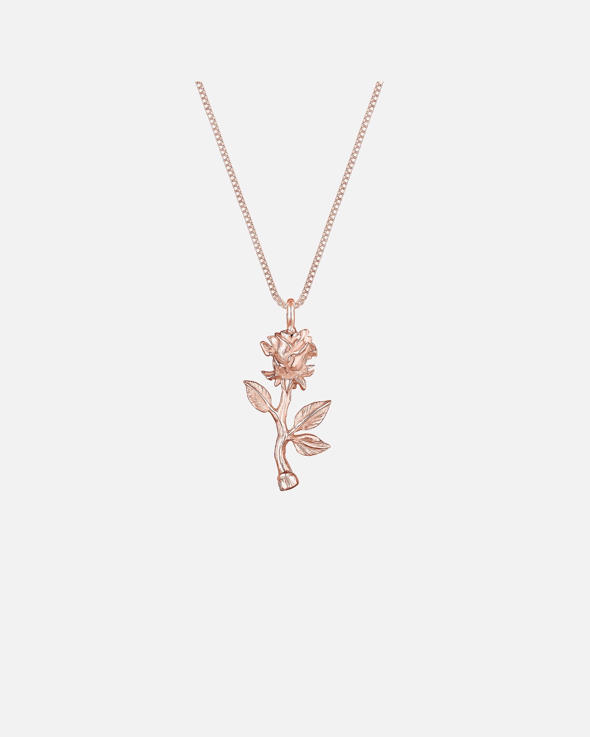 Halskette für Weiblich Elli Box Chain Rosen-Anhänger Vintage Look 925 Silber 1 Stück