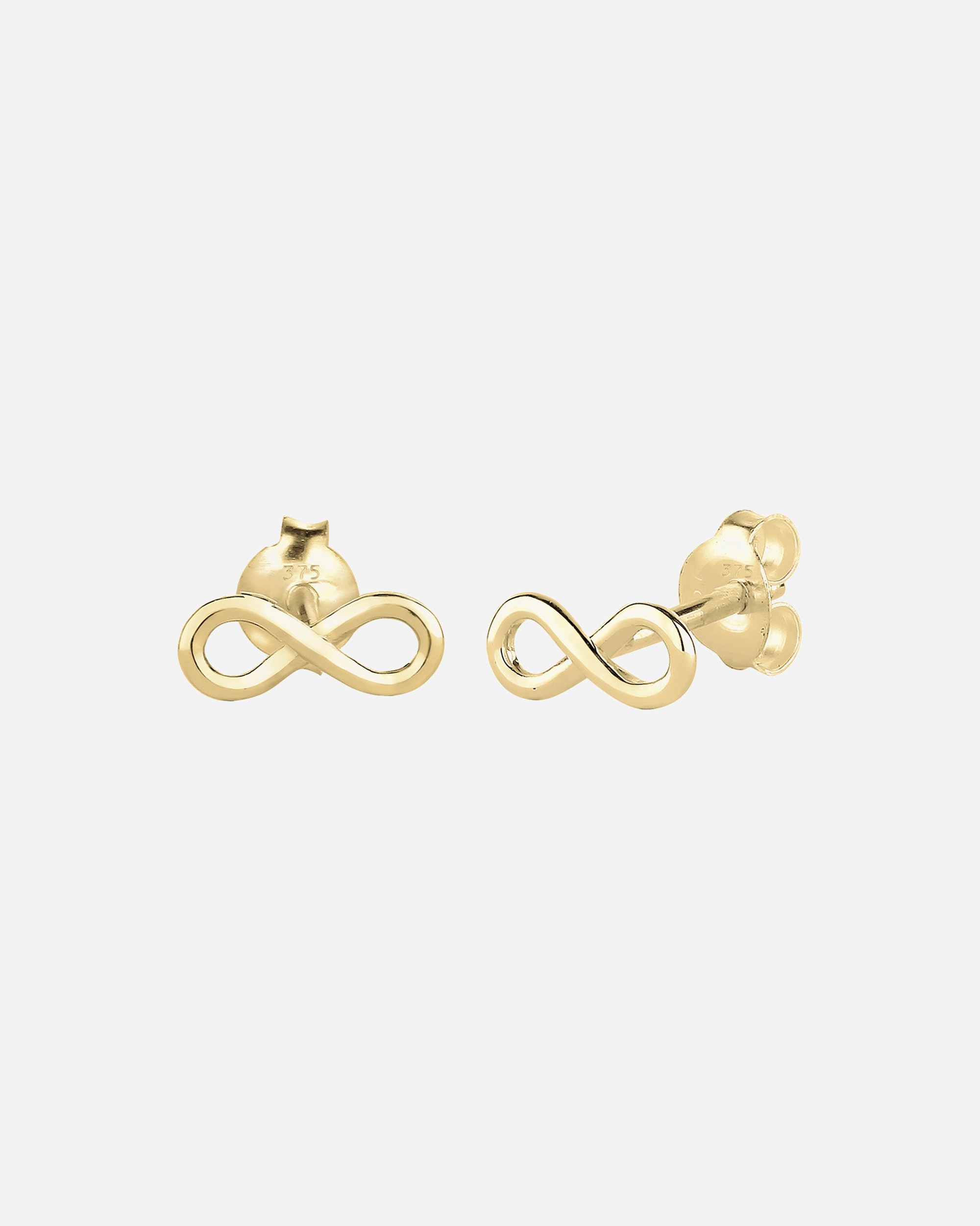 Ohrringe für Weiblich Elli PREMIUM Infinity Trend Blogger Filigran 375 Gelbgold 1 Stück