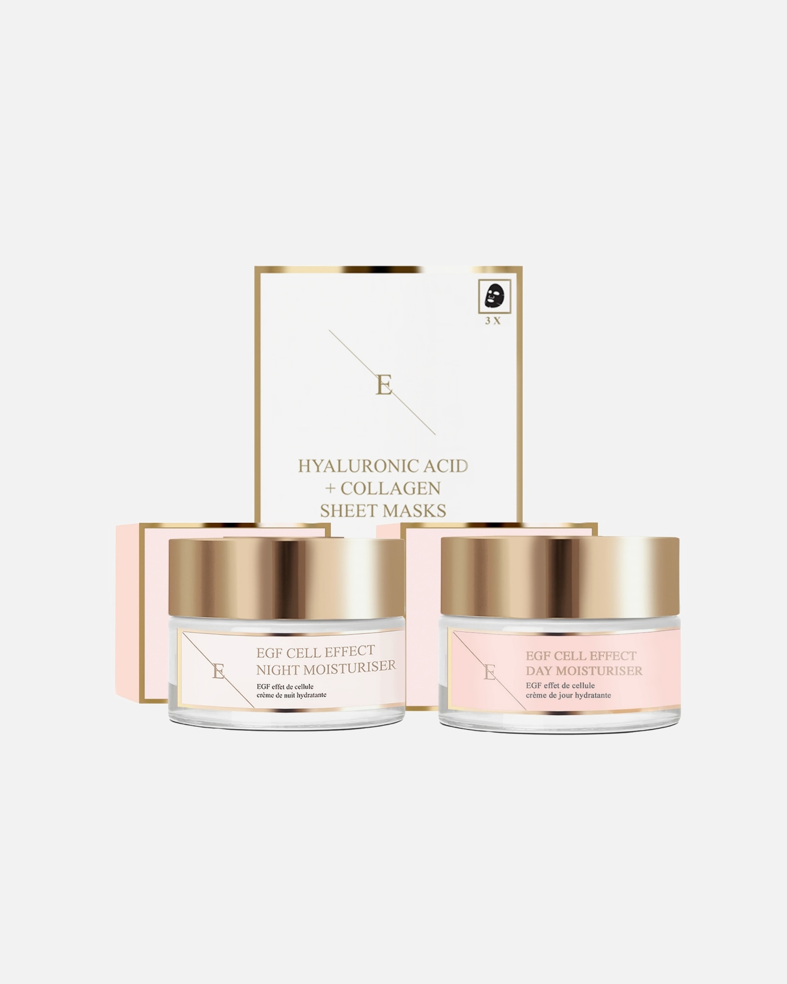 Gesichtspflegeset für Weiblich ErthSkin London EGF Komplettes Hautpflege-Trio 1 Stück
