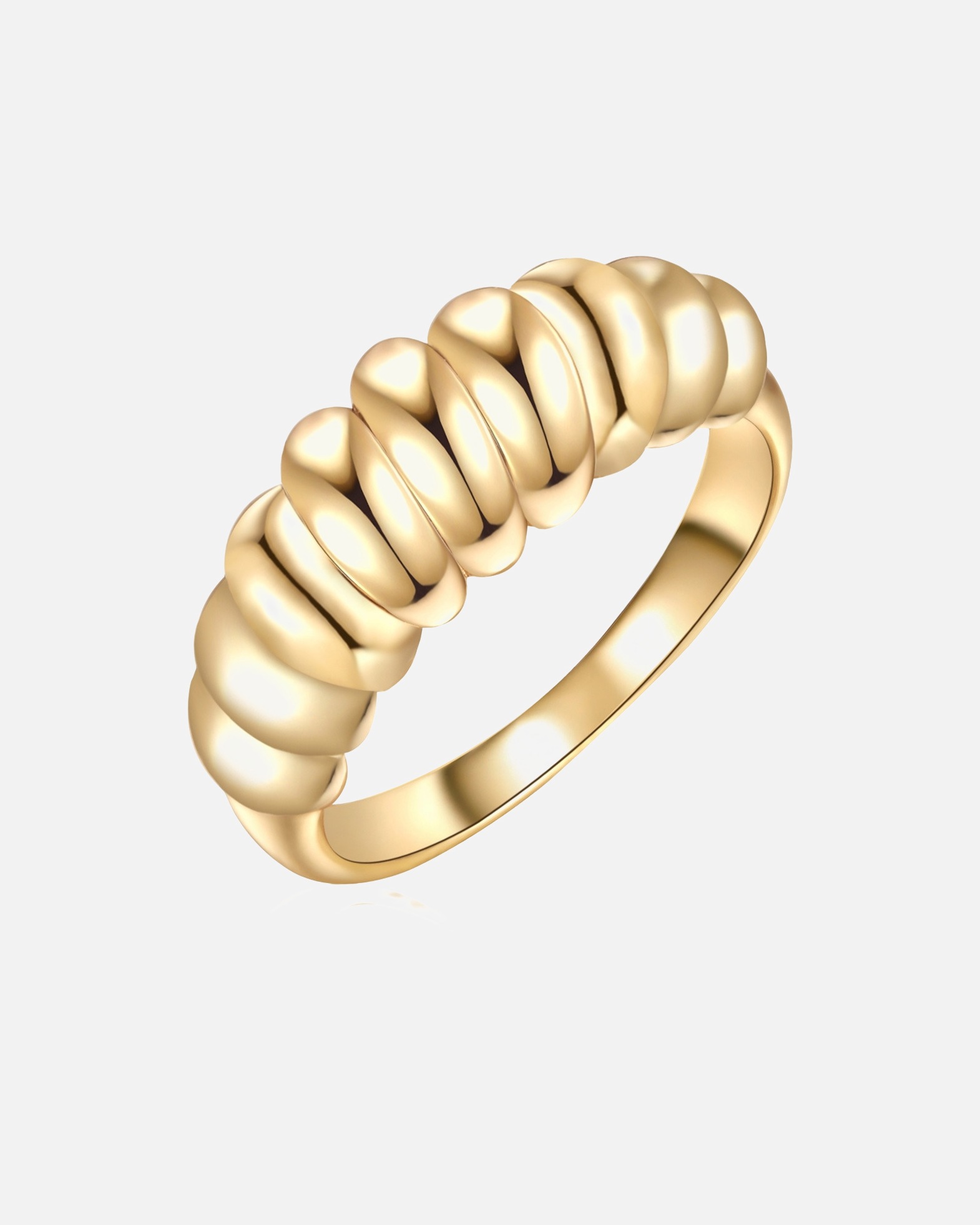 Ring für Weiblich Lulu & Jane Ring aus Metall in Gelbgold 52