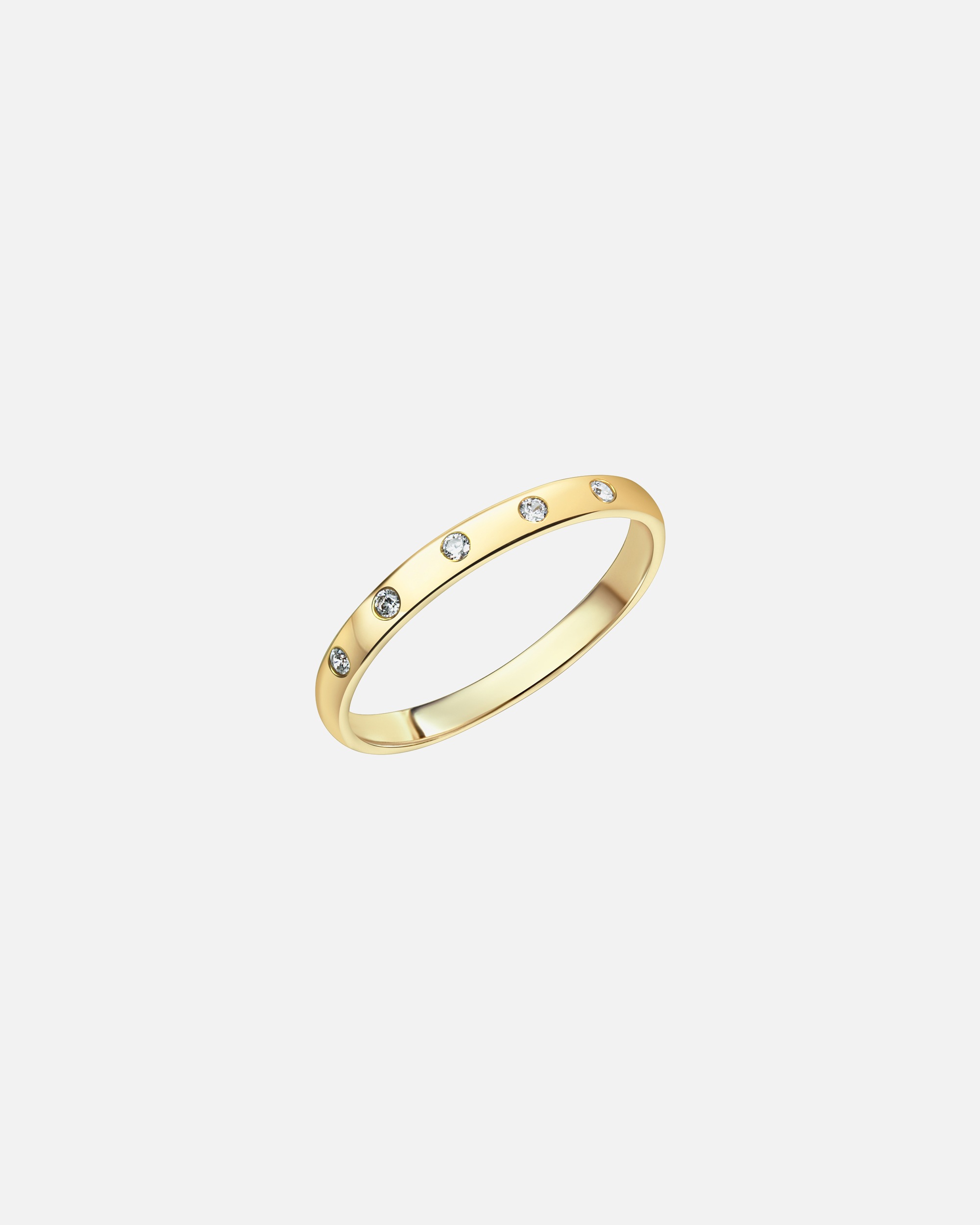 Ring für Weiblich Fascination by Ellen K. Ring 375/- Gold Zirkonia weiß 052 (16,6)
