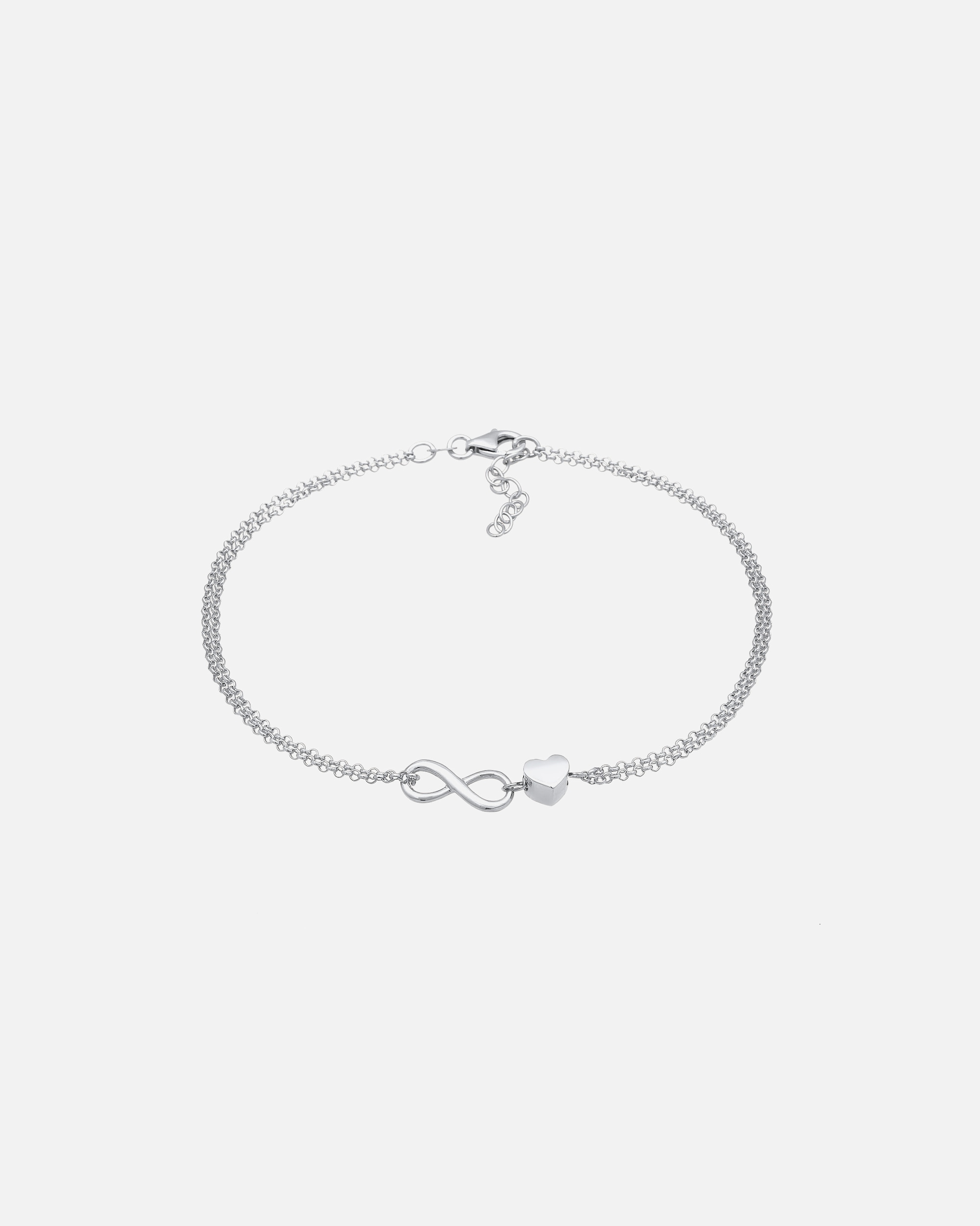 Schmuck für Weiblich Elli Herz Liebe Unendlichkeit Infinity 925 Silber 1 Stück