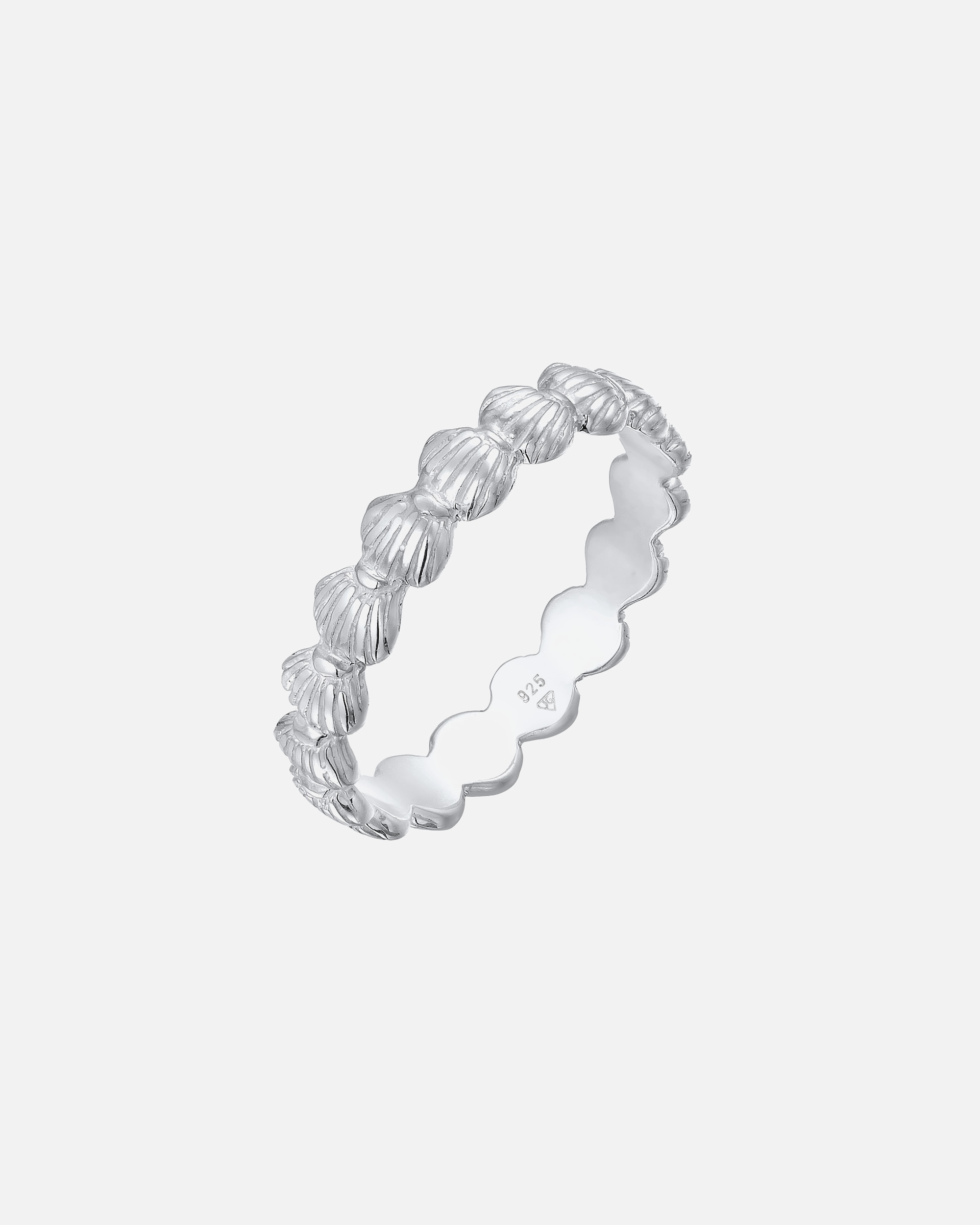 Ring für Weiblich Elli Bandring Muscheln Maritim Beach Look 925 Silber 58