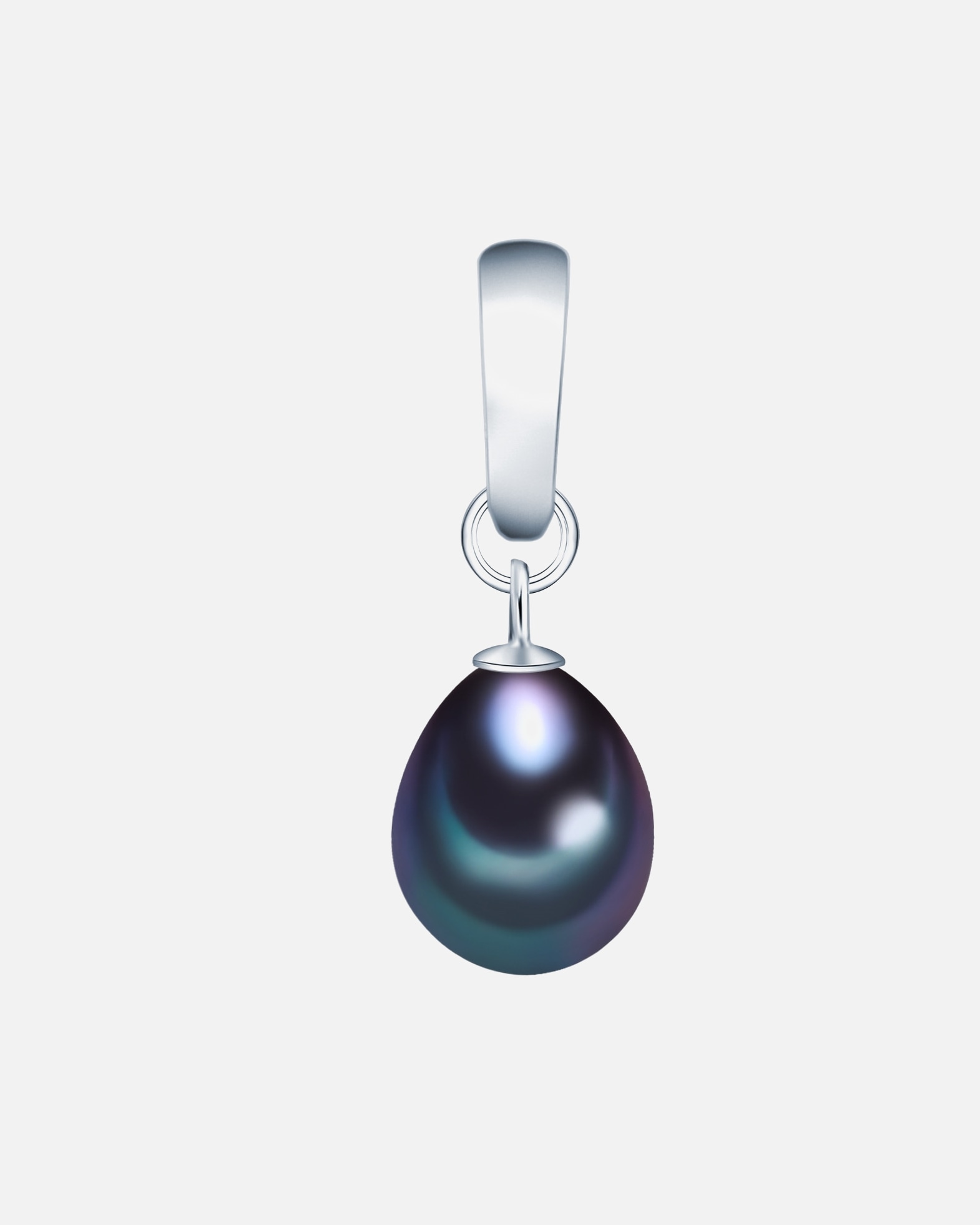 Schmuckanhänger für Weiblich Valero Pearls Perlen-Anhänger aus Sterling Silber in silber mit Süßwasser-Zuchtperle 1 Stück