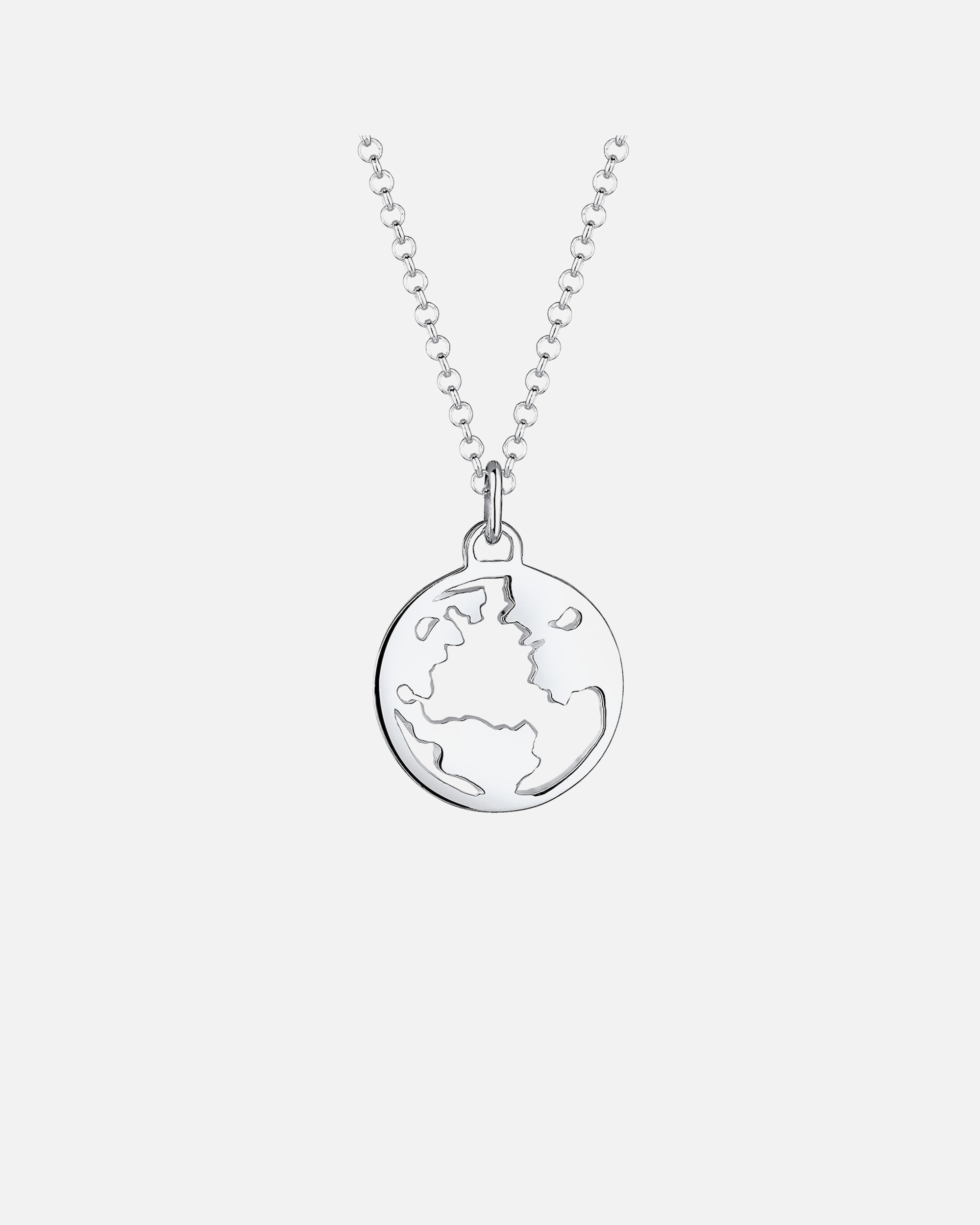 Halskette für Weiblich Elli Weltkugel Globus Wanderlust Reisen 925 Silber 1 Stück