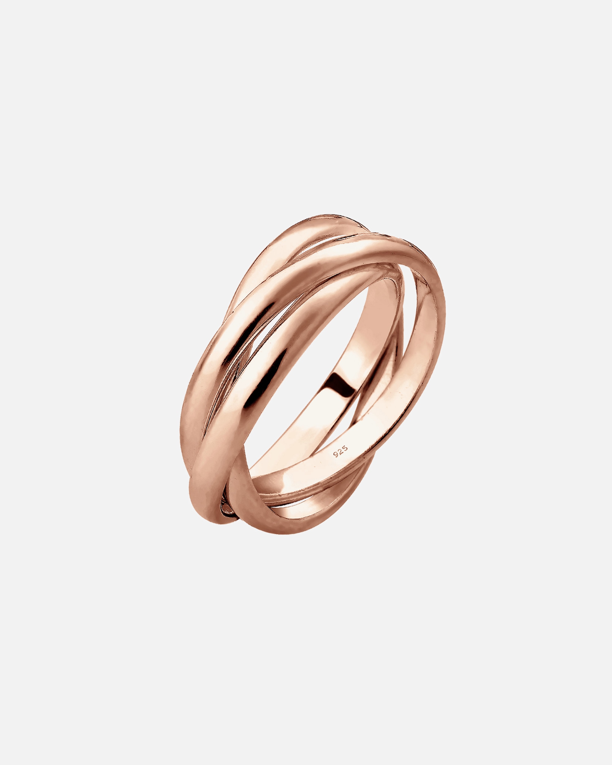 Ring für Weiblich Elli Basic Wickelring Klassisches Design 925 Silber 52