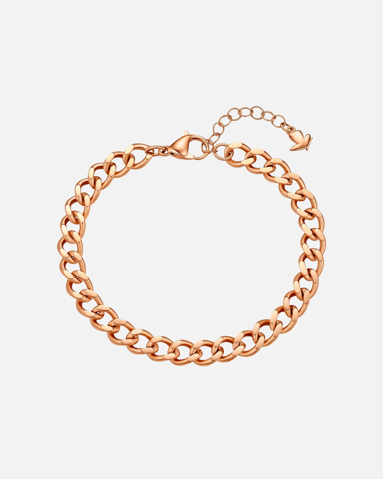 Armband für Weiblich Armband aus Edelstahl in Roségold 17,0 cm Basislänge + 3,0 cm Verlängerung