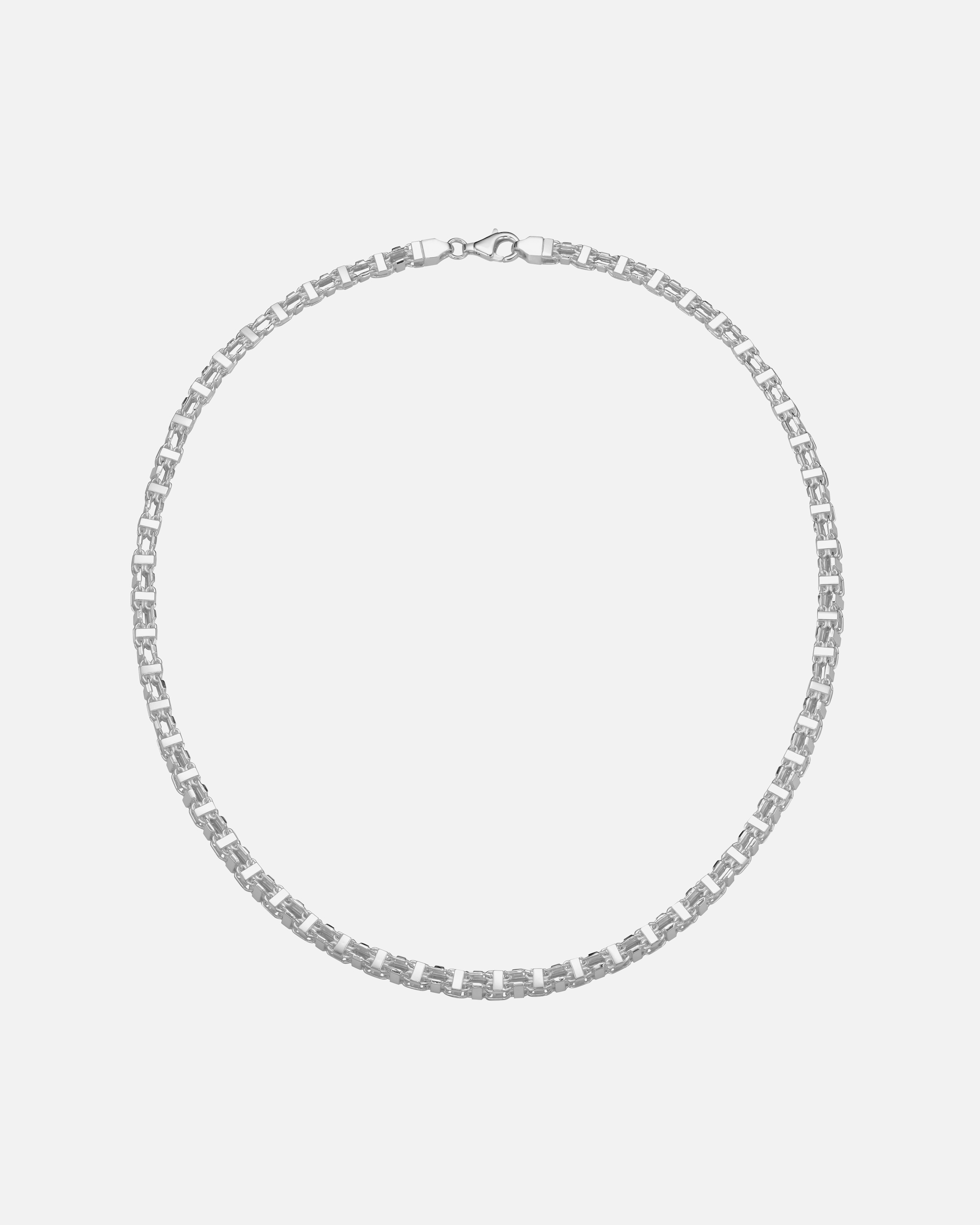 Halskette für Unisex Smart Jewel Kette Fantasiekette 4-kant diamantiert, massiv, Silber 925 60 cm