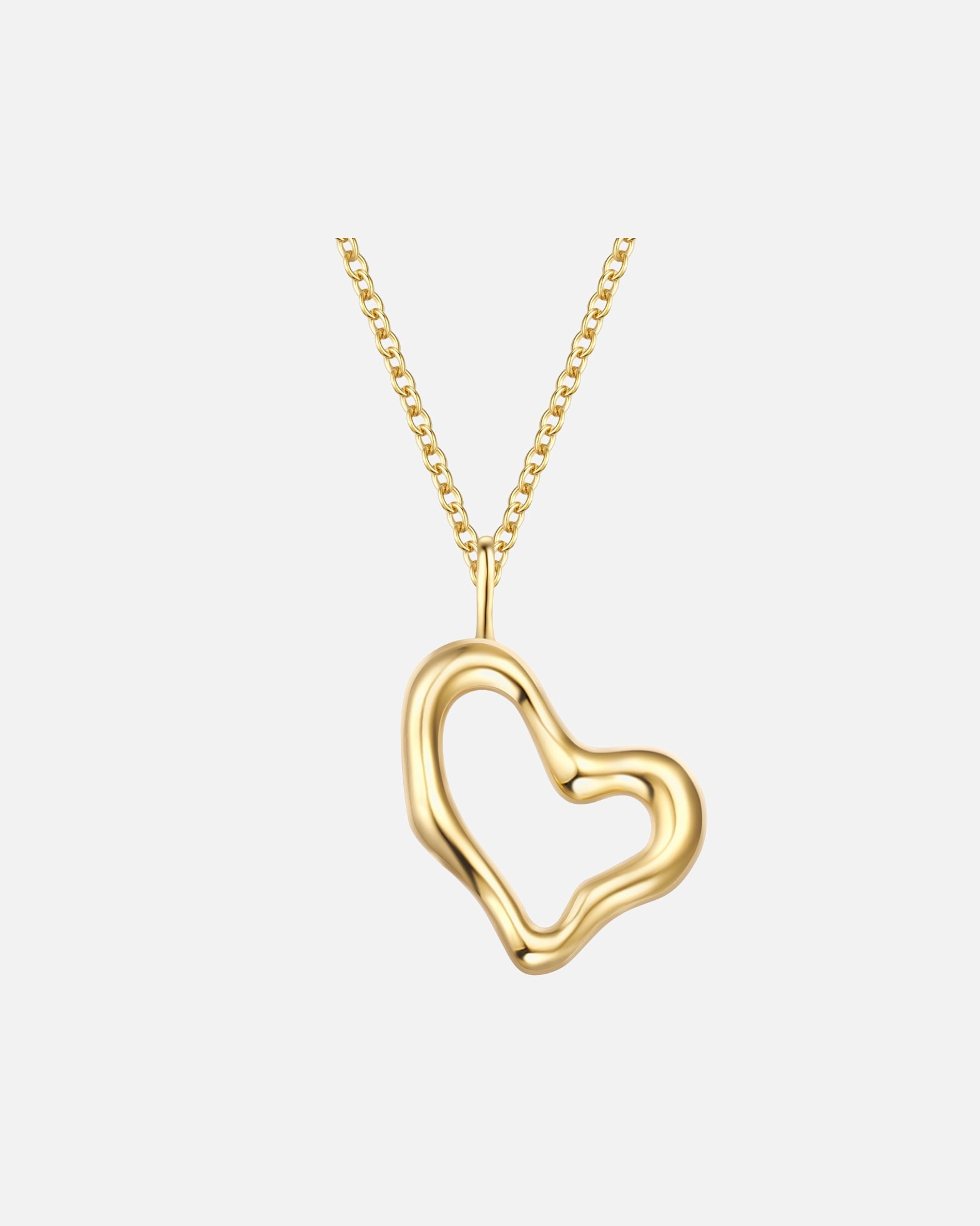 Halskette für Weiblich Glanzstücke München Halskette Herz aus Sterling Silber in Gelbgold 1 Stück