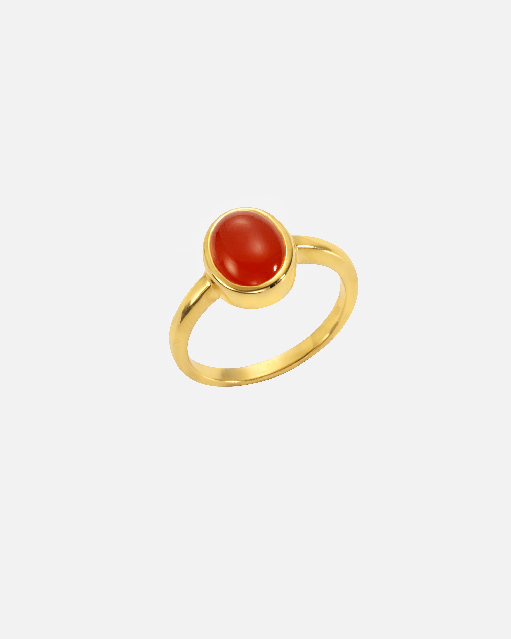 Ring für Weiblich Jamelli Ring 925/- Sterling Silber Carneol orange 2,39ct. 052 (16,6)