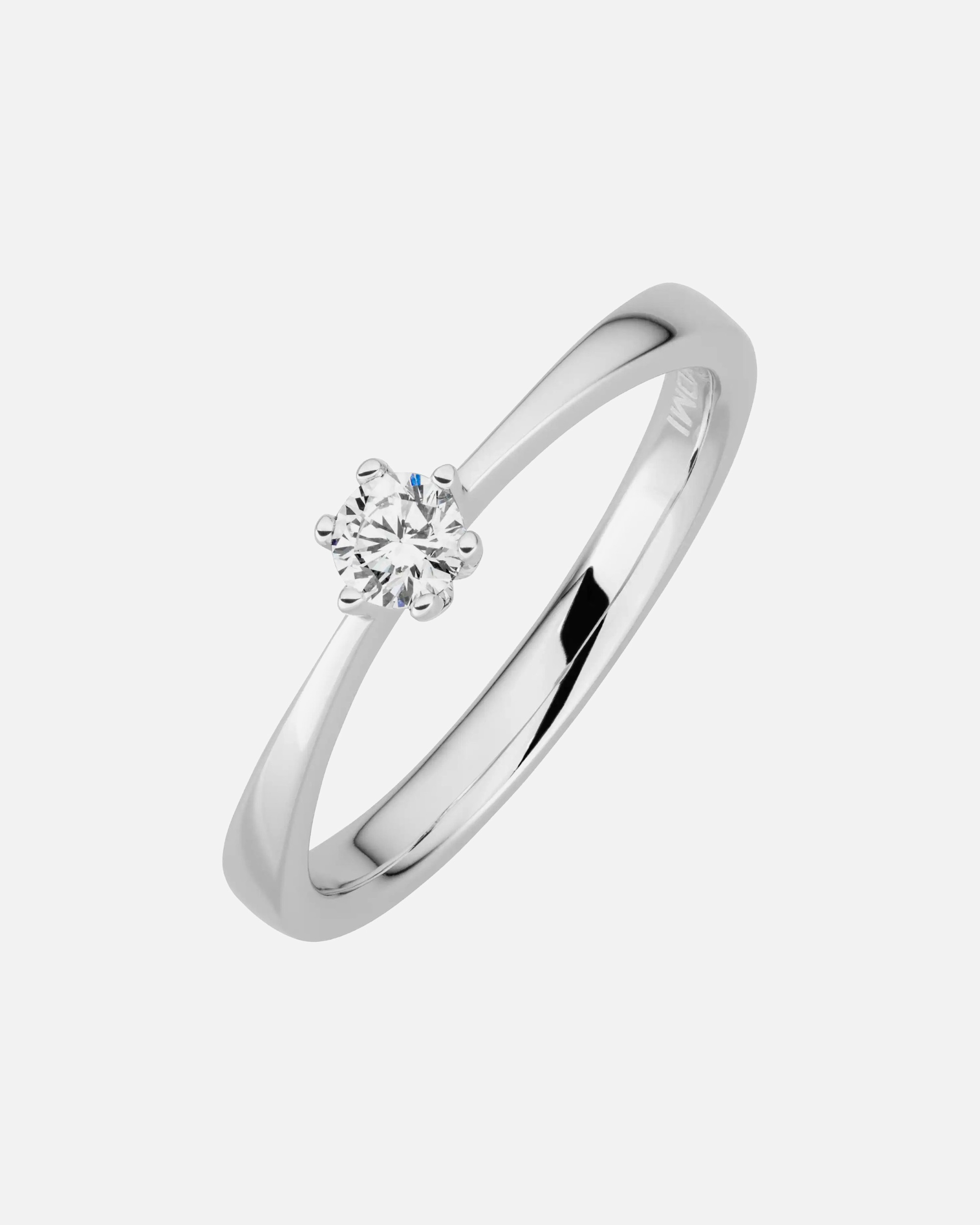 Ring für Weiblich Lyomi Default Brand Line Ring 585/- Gold Diamant Lab Grown weiß 0,20ct. 052 (16,6)