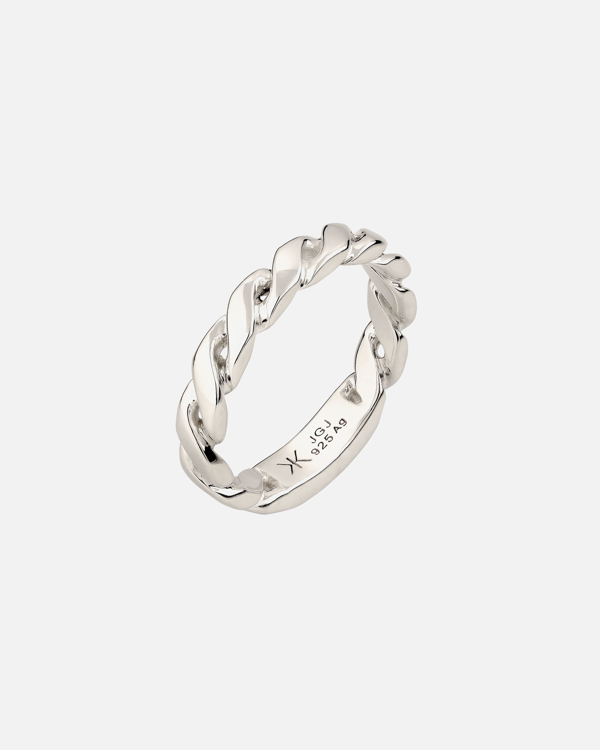 Ring für Männlich KUZZOI Bandring Twist Design 925 Sterling Silber 60