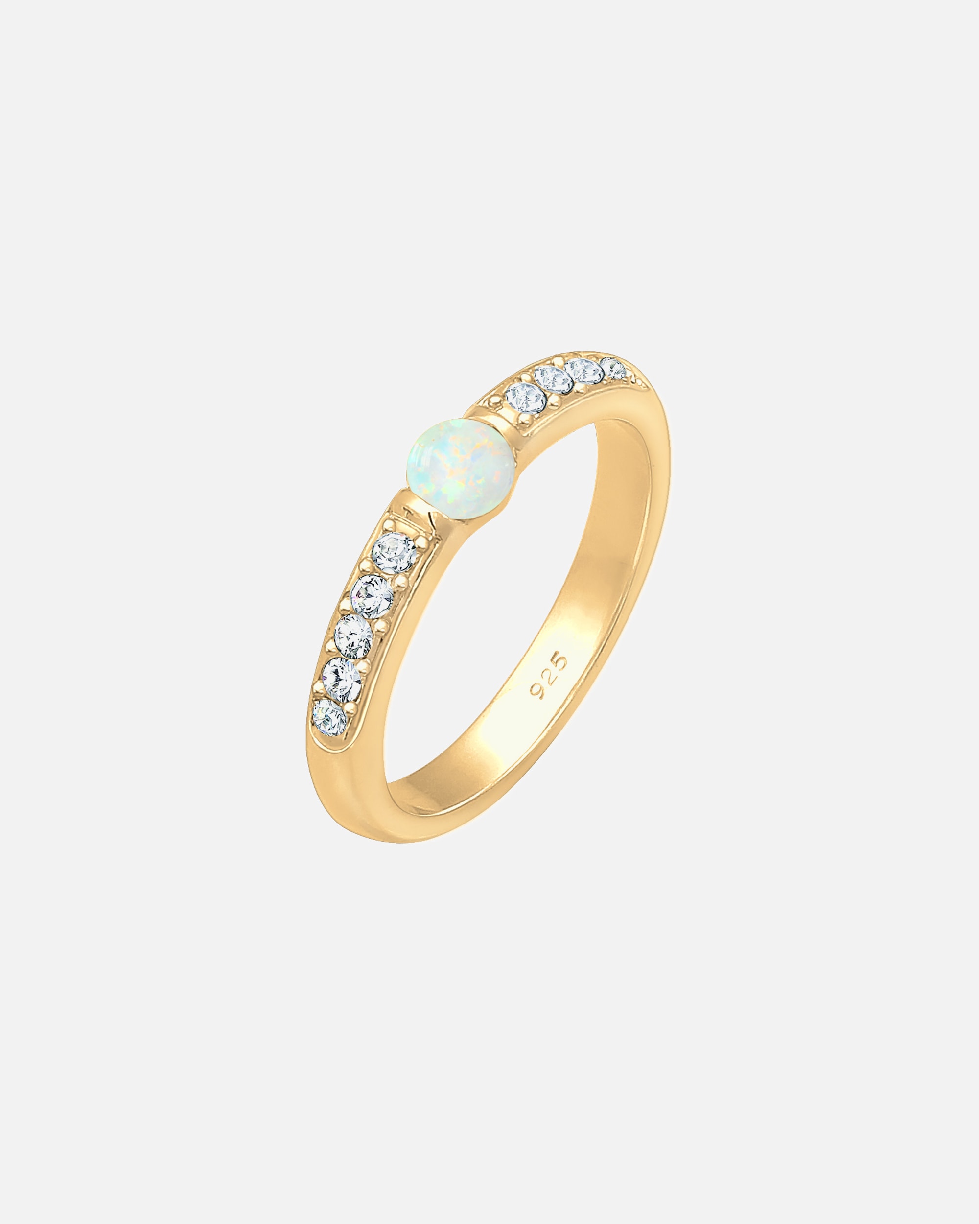 Ring für Weiblich Elli PREMIUM Opal Kristalle 925er Sterling Silber 52