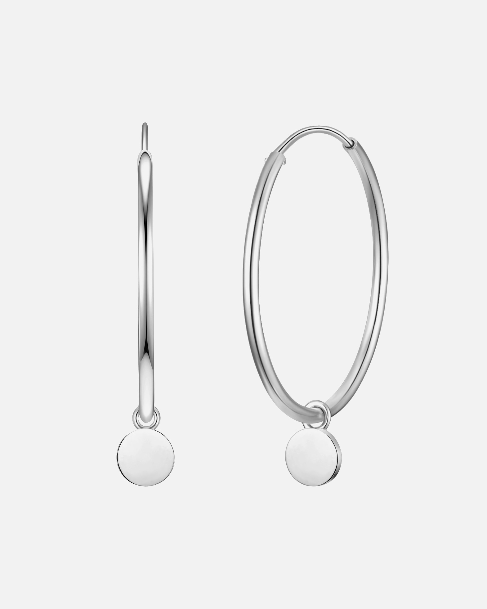Creolen für Weiblich Glanzstücke München Creolen Kreis Sterling Silber in Silber 1 Stück