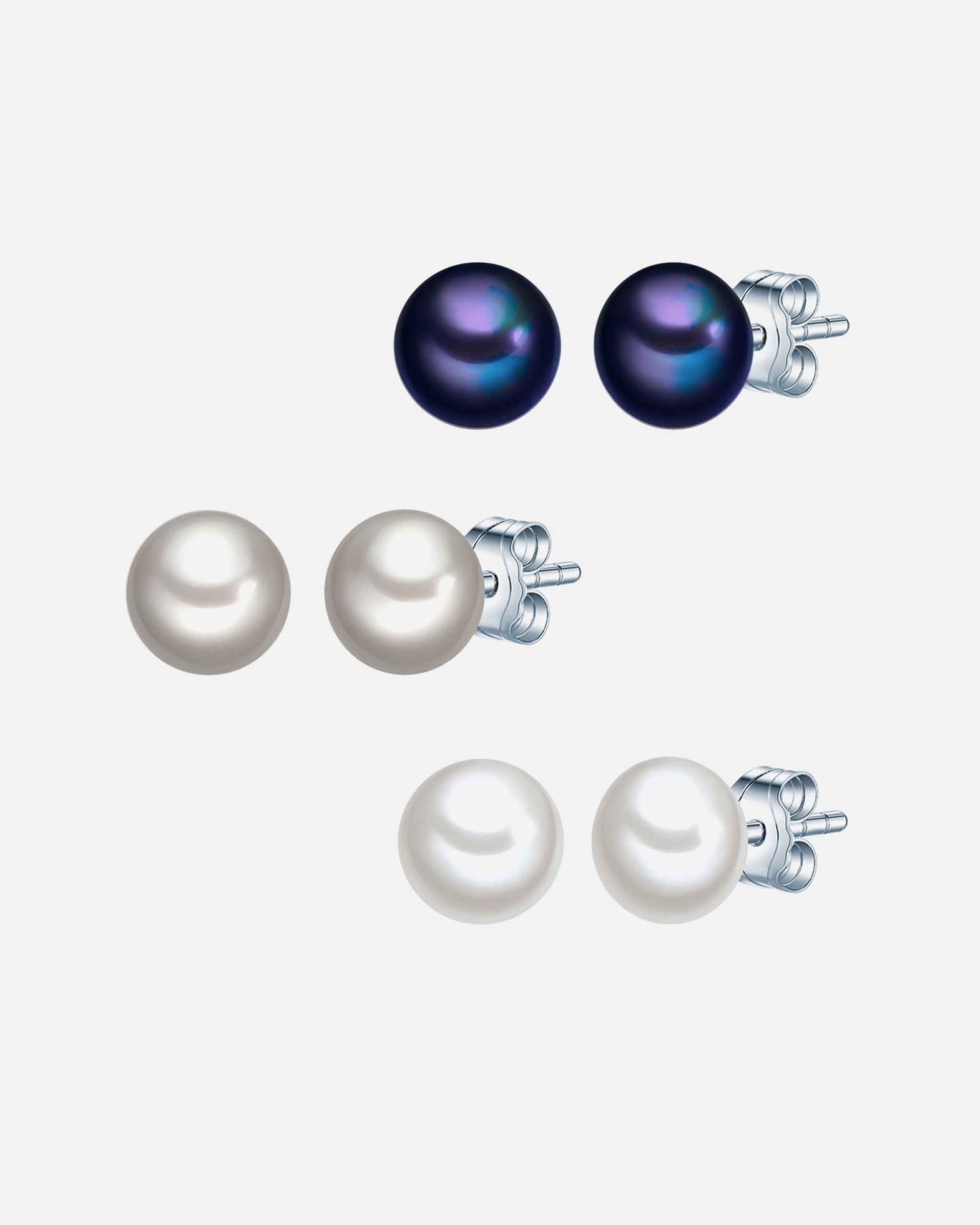 Ohrringe für Weiblich Valero Pearls Schmuck-Set 925er Silber 1 Stück
