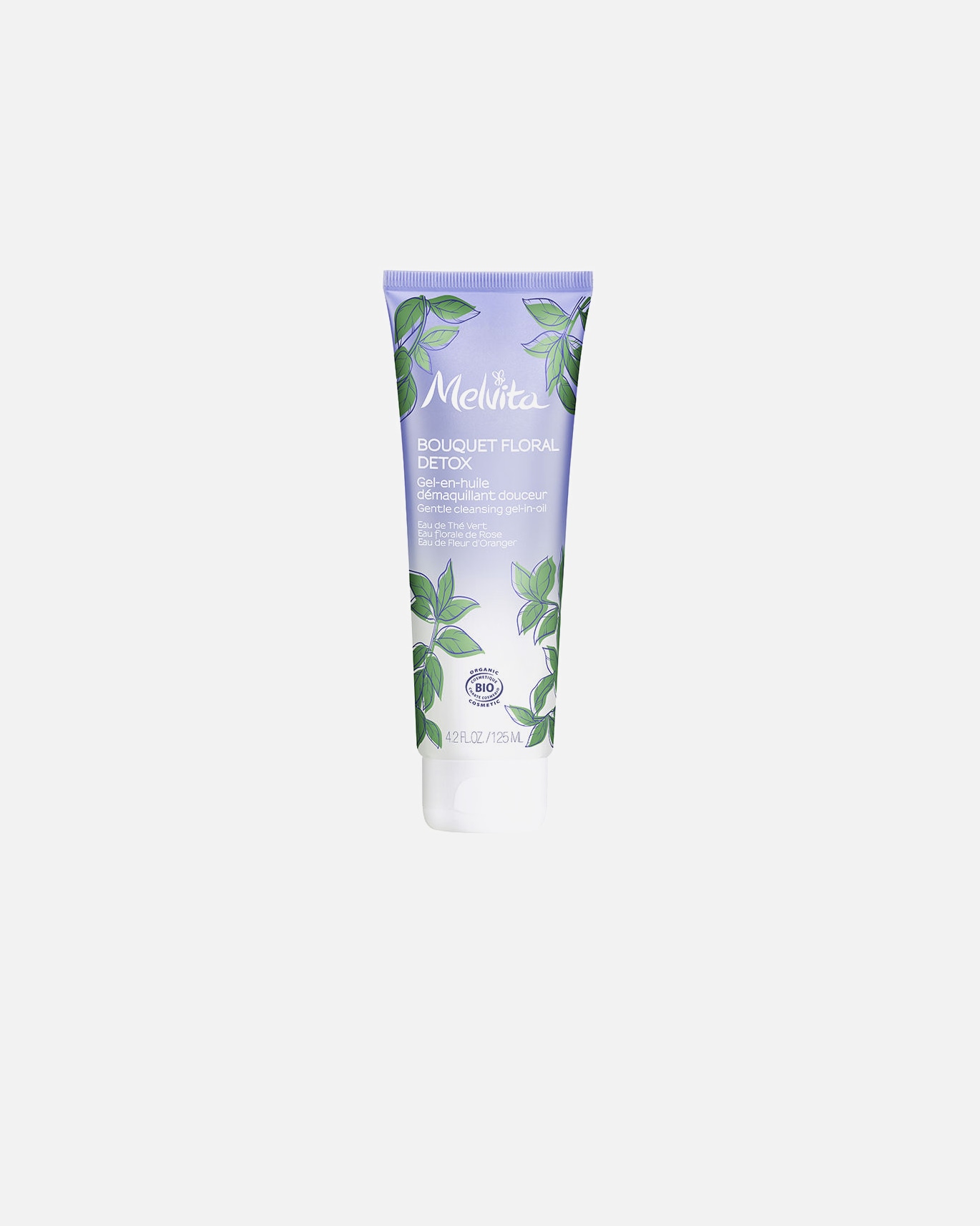 Reinigungsgel für Unisex Melvita FLORAL BOUQUET DETOX entschlackendes Gel-en-huile 125 ml