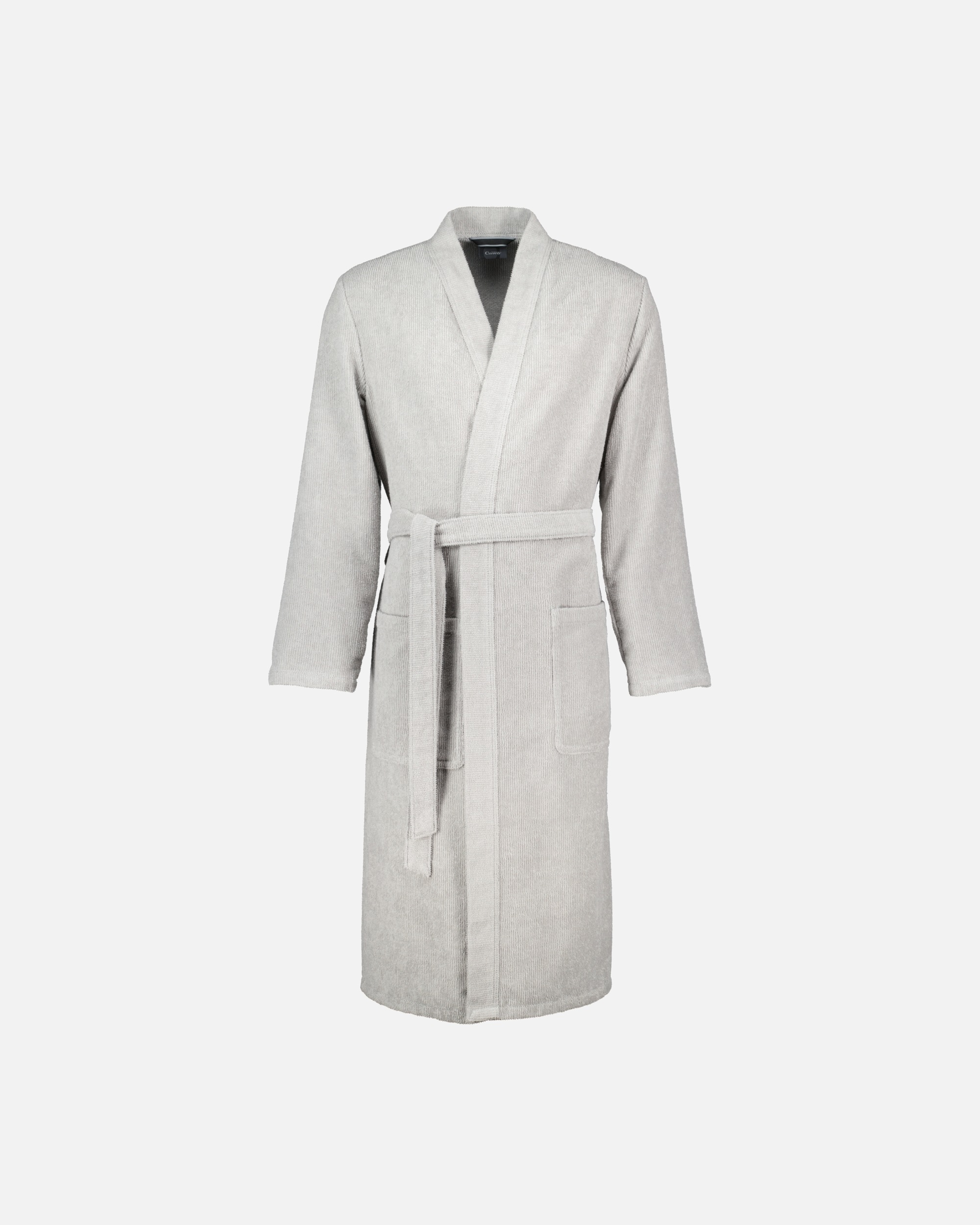 Bademantel für Männlich Cawö Cawö Bademäntel Herren Kimono Struktur 5509 stein - 727 1 Stück