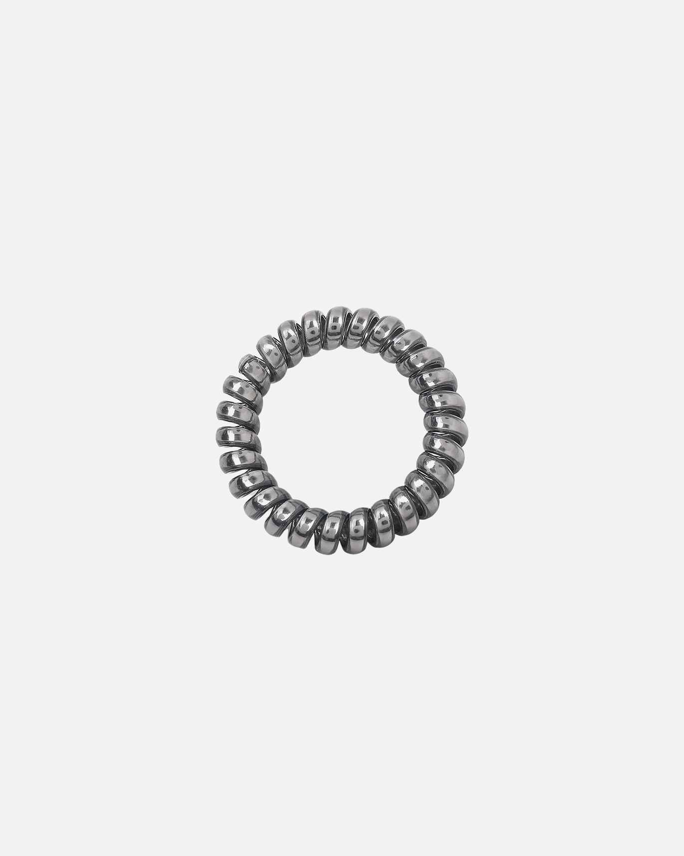 Haargummi für Weiblich SOHO Metallic Spiral Haargummis Metallgrau