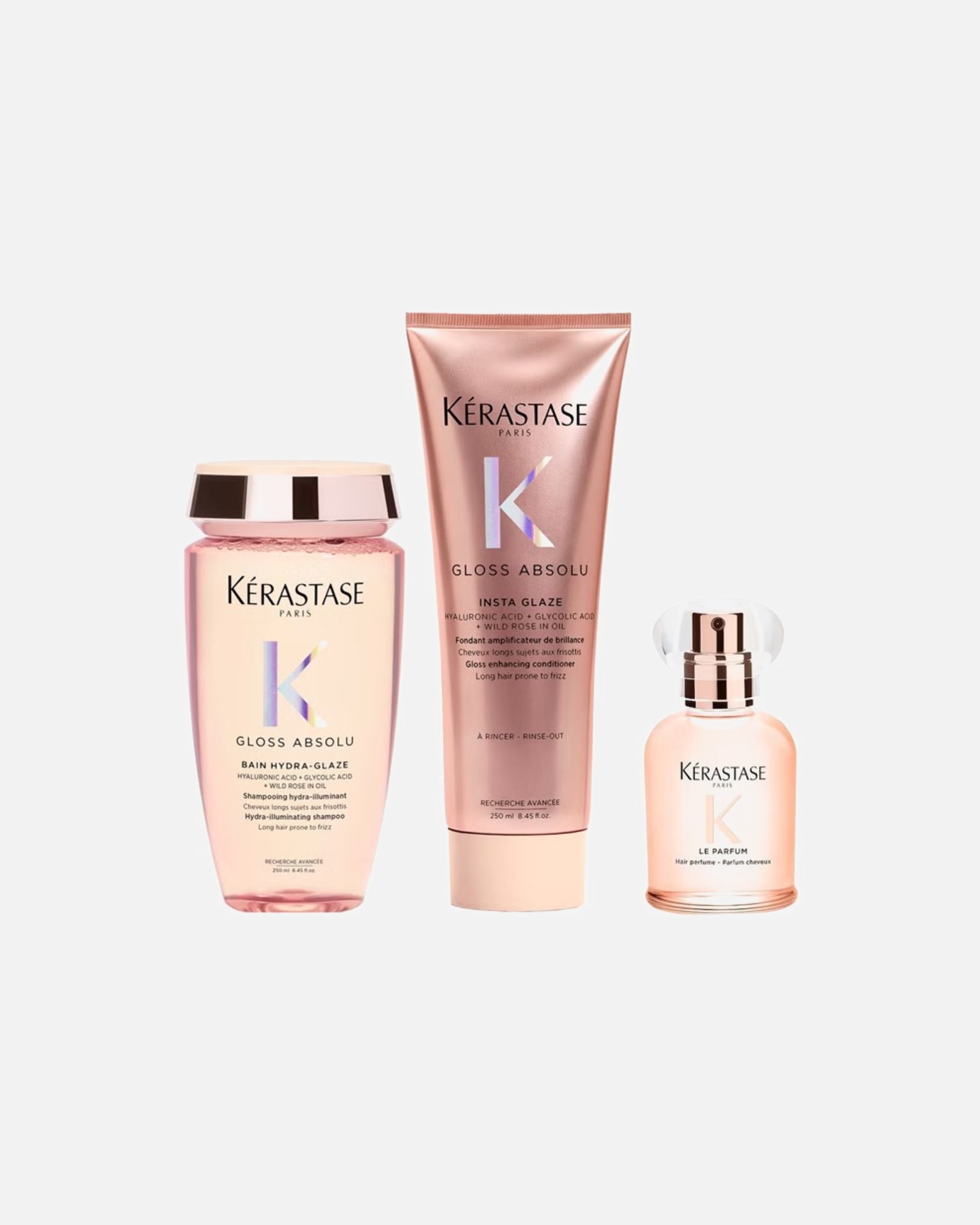 Haarpflegeset für Weiblich Kérastase Gloss Absolu 3er Set (Bain / Fondant / Le Parfum) 1 Stück