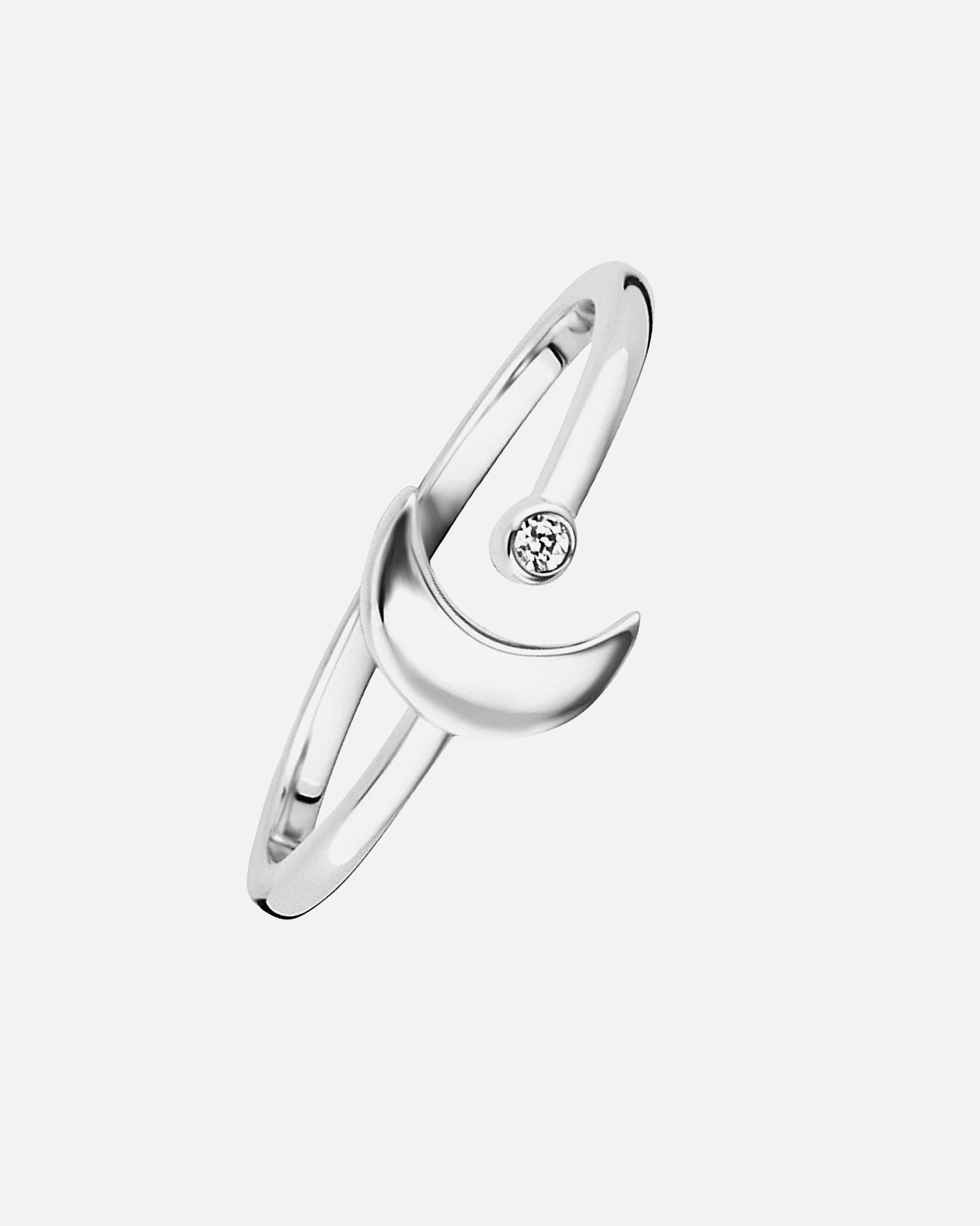 Ring für Weiblich caï Caï Damen-Damenring 925er Silber rhodiniert 1 Zirkonia 52 32005486 50