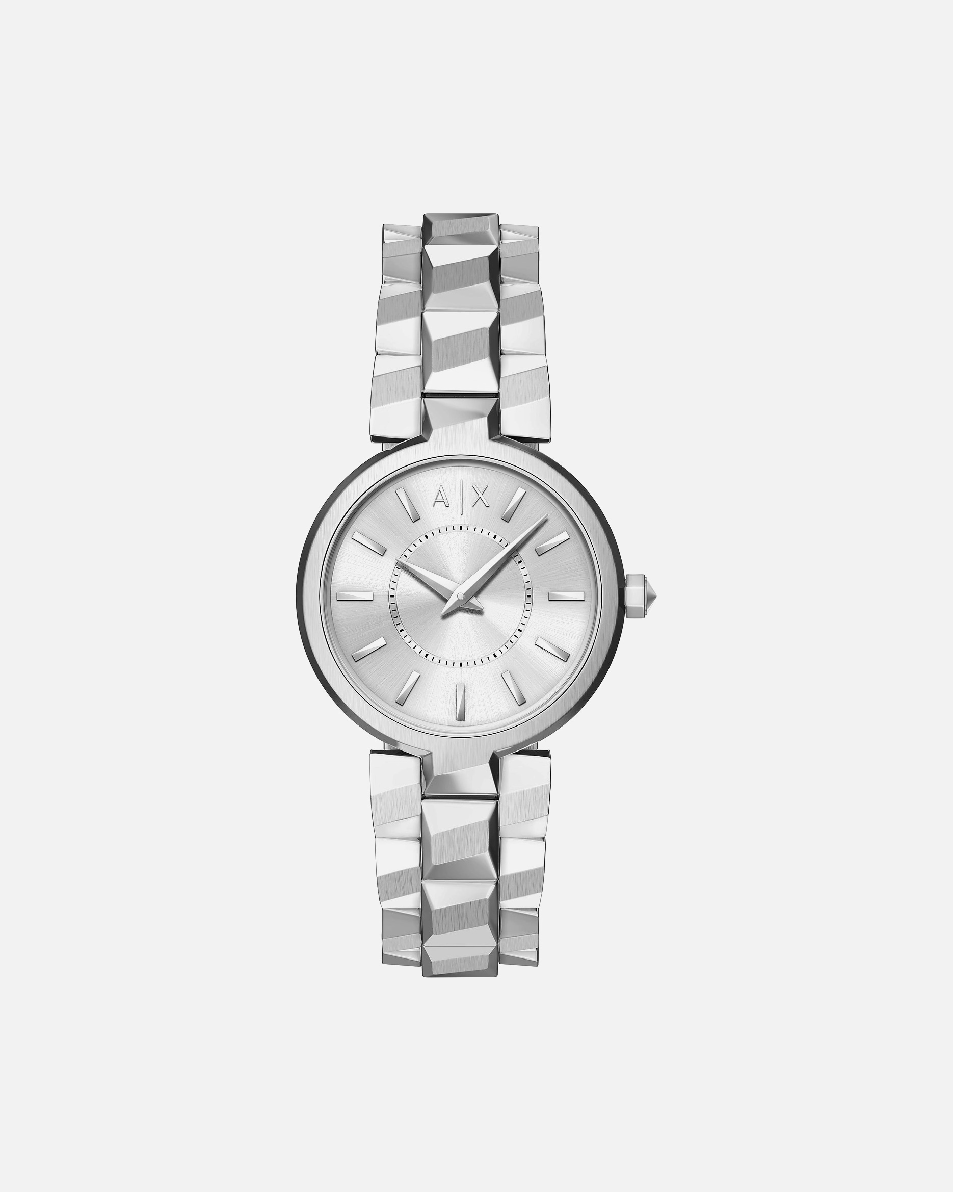 Uhr für Weiblich Armani Exchange Damenuhr Edelstahl silber