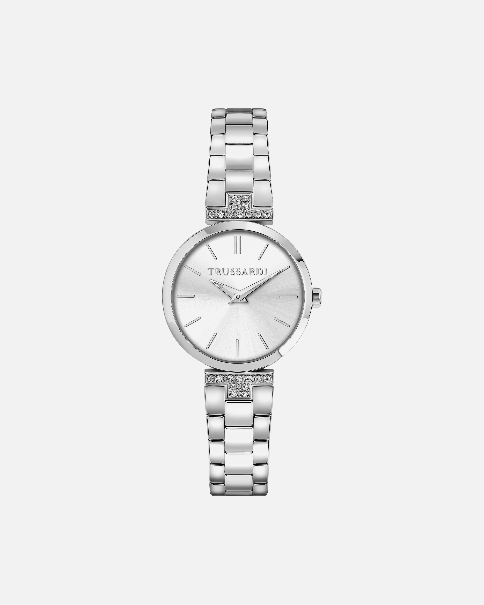 Uhr für Weiblich Trussardi Damenuhr Edelstahl silber, weiß