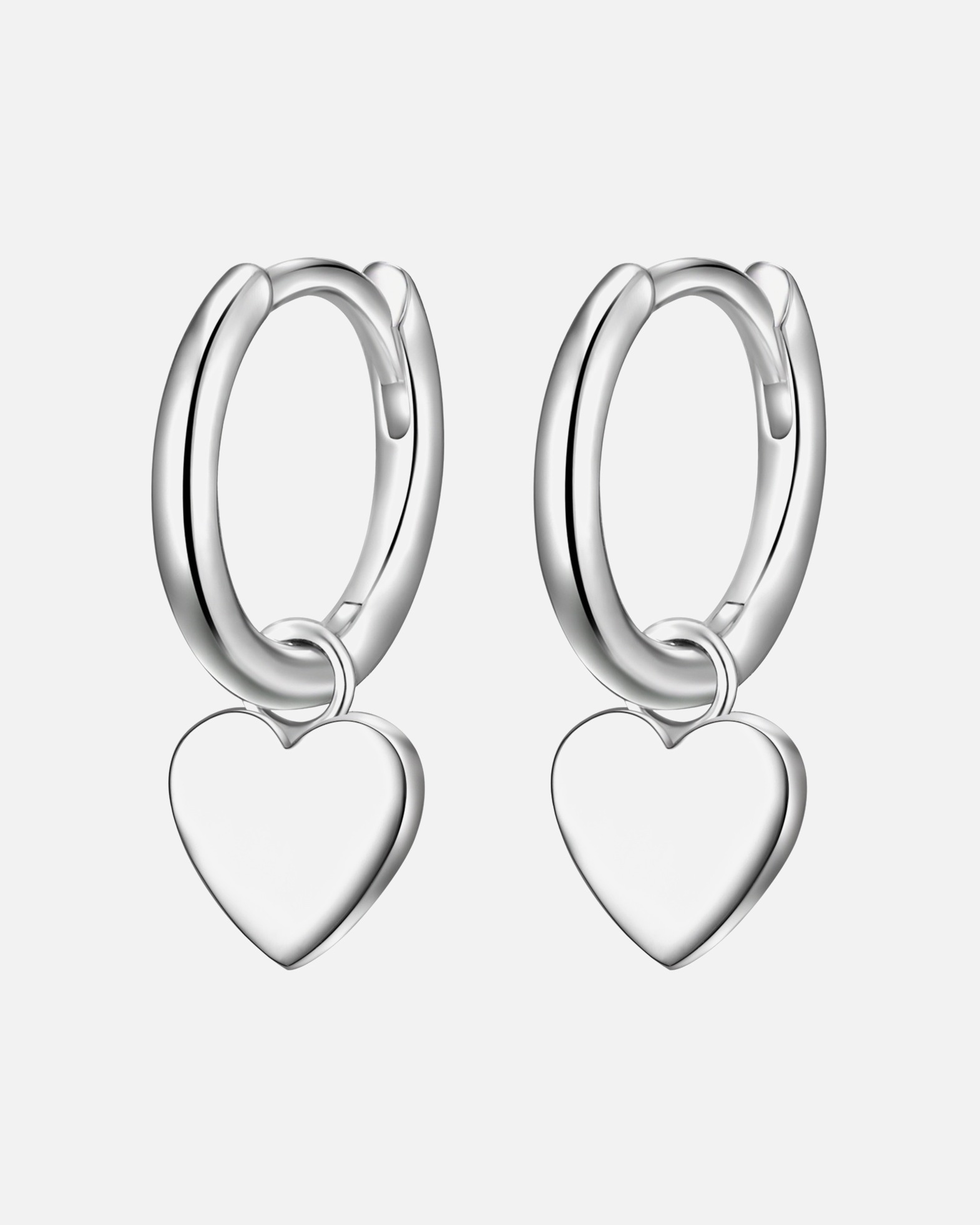 Creolen für Weiblich Glanzstücke München Creolen Herz aus Sterling Silber in silber 1 Stück
