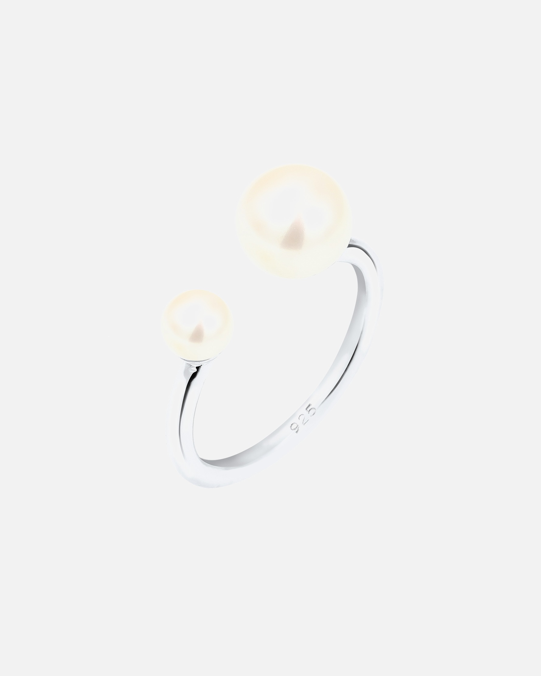 Ring für Weiblich Elli Süßwasserzuchtperle Modern 925 Silber Silber