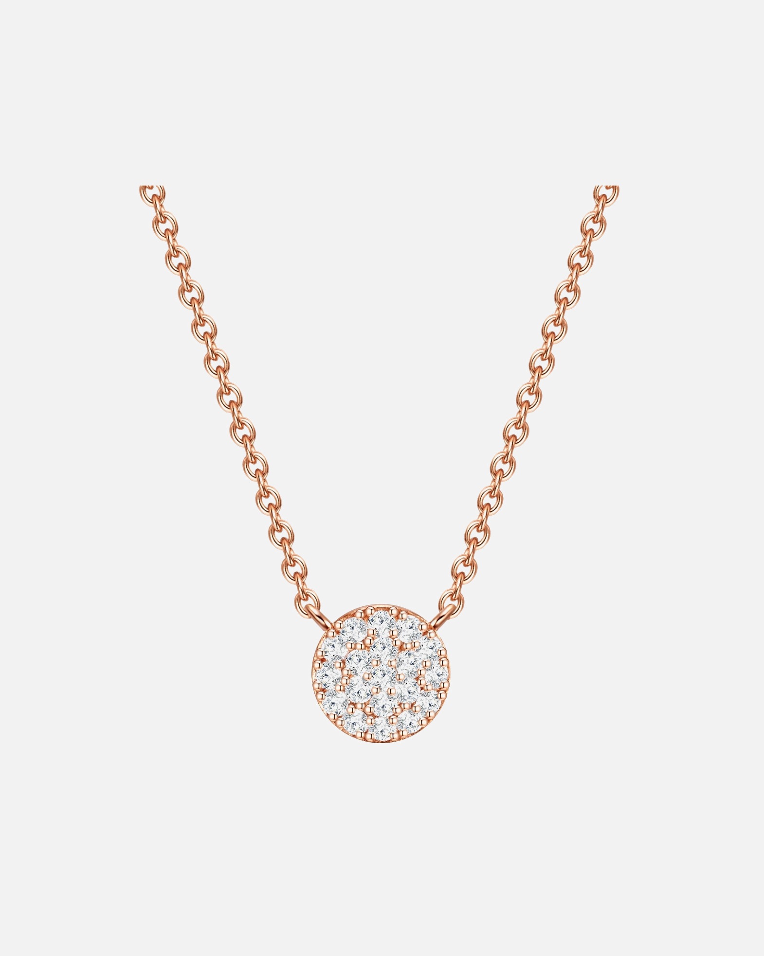 Halskette für Weiblich Glanzstücke München Halskette Sterling Silber Zirkonia in Roségold 1 Stück