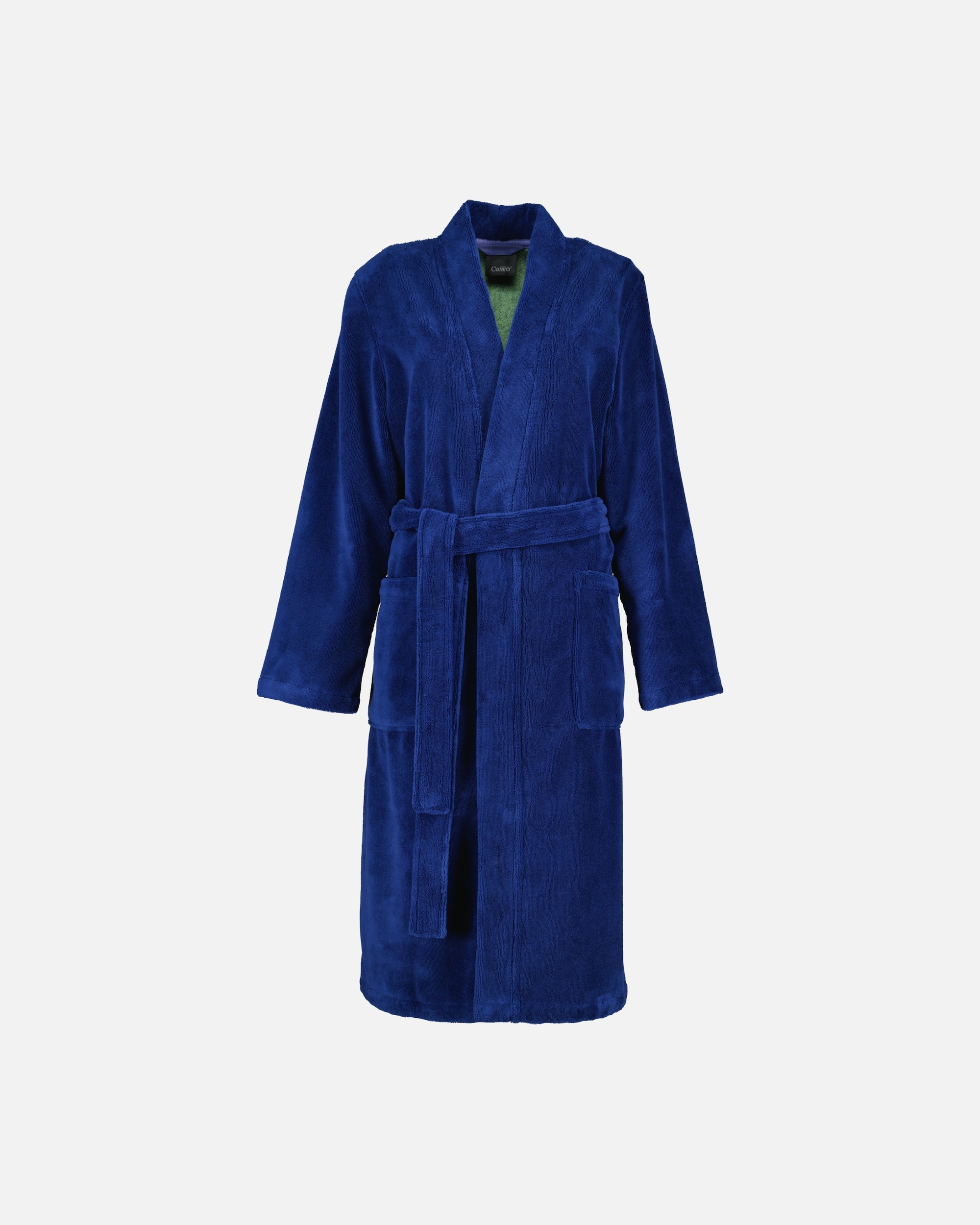 Bademantel für Unisex Cawö Cawö Bademäntel Damen Kimono Kimono 844 blau-grün - 14 S