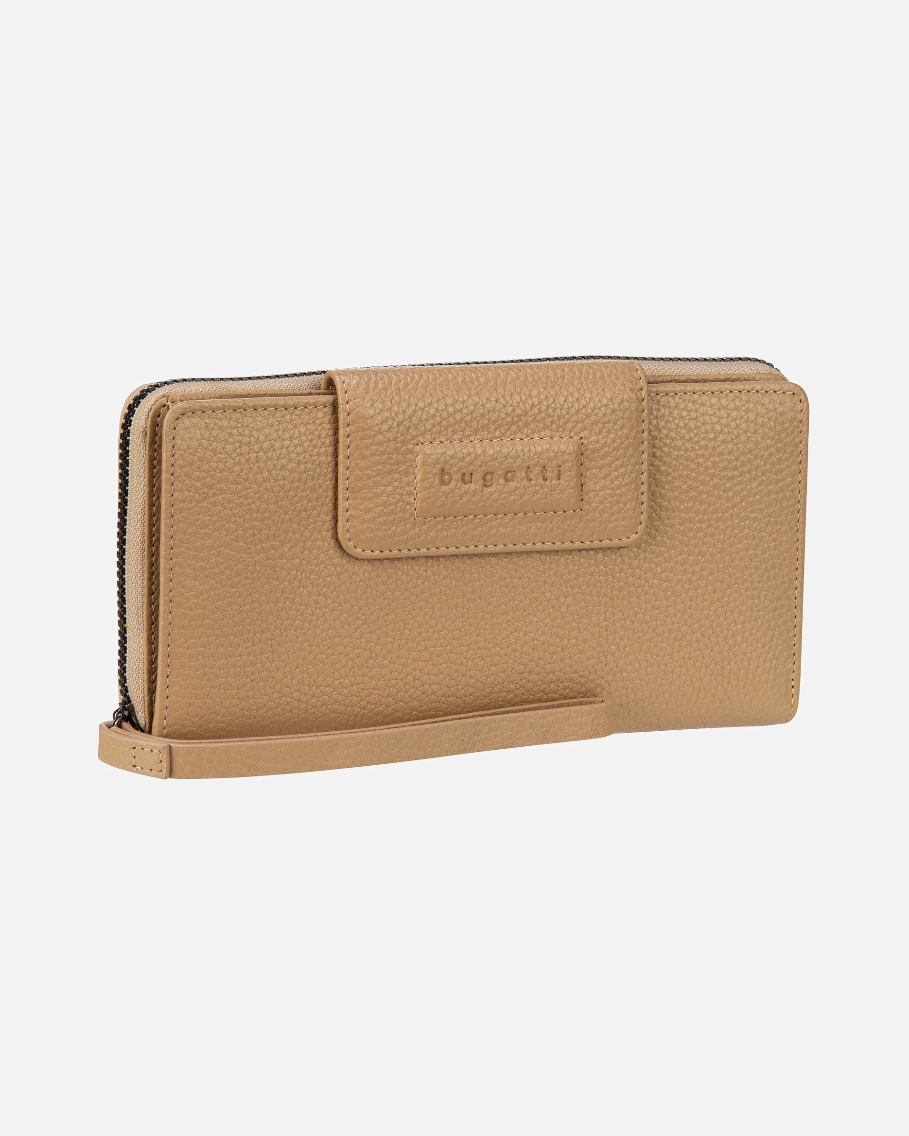 Portemonnaie für Weiblich Bugatti Geldbörse Elsa Ladies Zip Large Sand